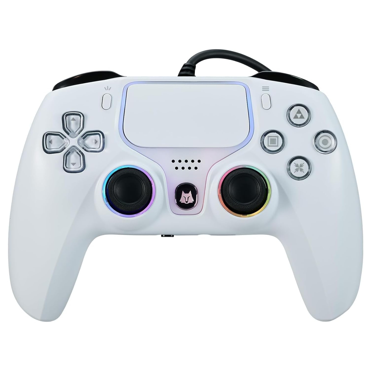 NBCP Wired Game Controller for PS5, PS4 & PC, USB Gamepad Joystick for Windows 7/8/10, Laptop, Steam – Dual Vibration, Turbo Trigger, Hall Effect PS5