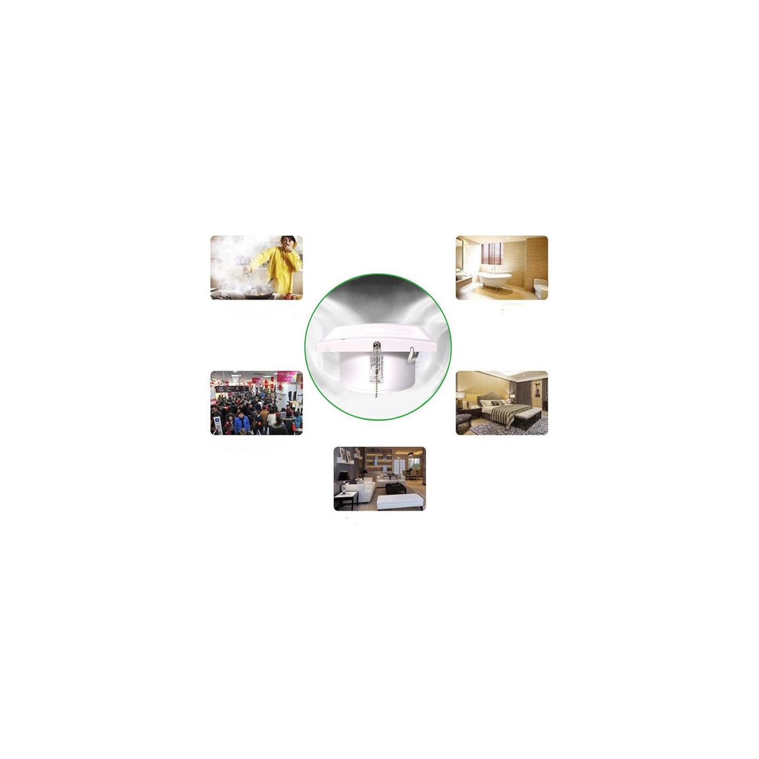 SAILFLO 4 Inch Wall-Mounted Exhaust Fan, 12W 130m³/h Ventilation Extractor with Anti-backflow Check Valve Chain Switch for Window Duct Glass Grow