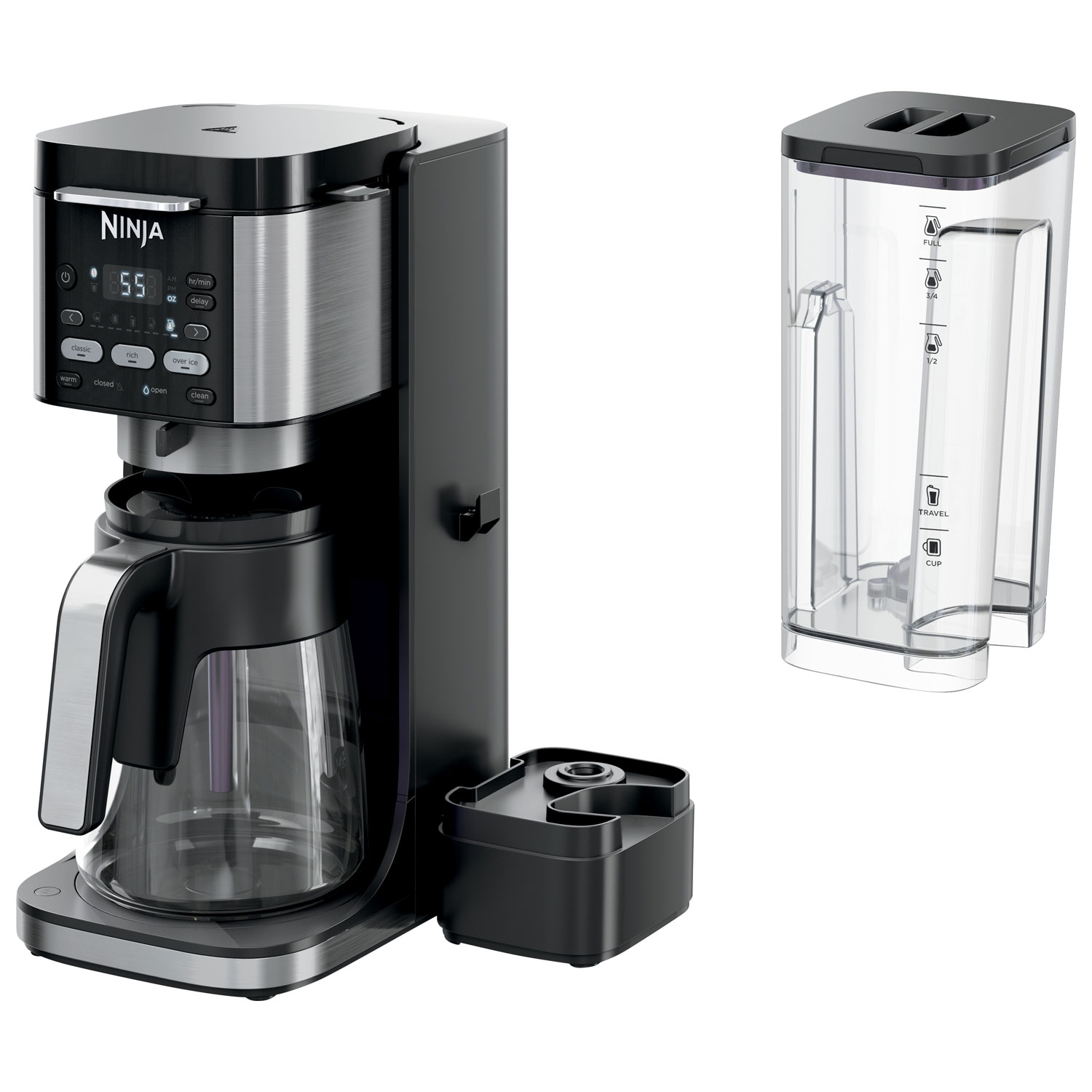 Ninja DualBrew Grounds & Pods Hot & Iced Coffee Maker - 12-Cup - Black/Stainless Steel