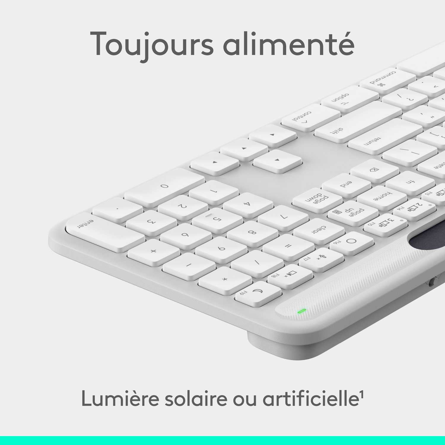 Clavier Bluetooth Signature Slim Solar+ K980 de Logitech pour Mac - Blanc cassé - Anglais - Exclusivité de Best Buy