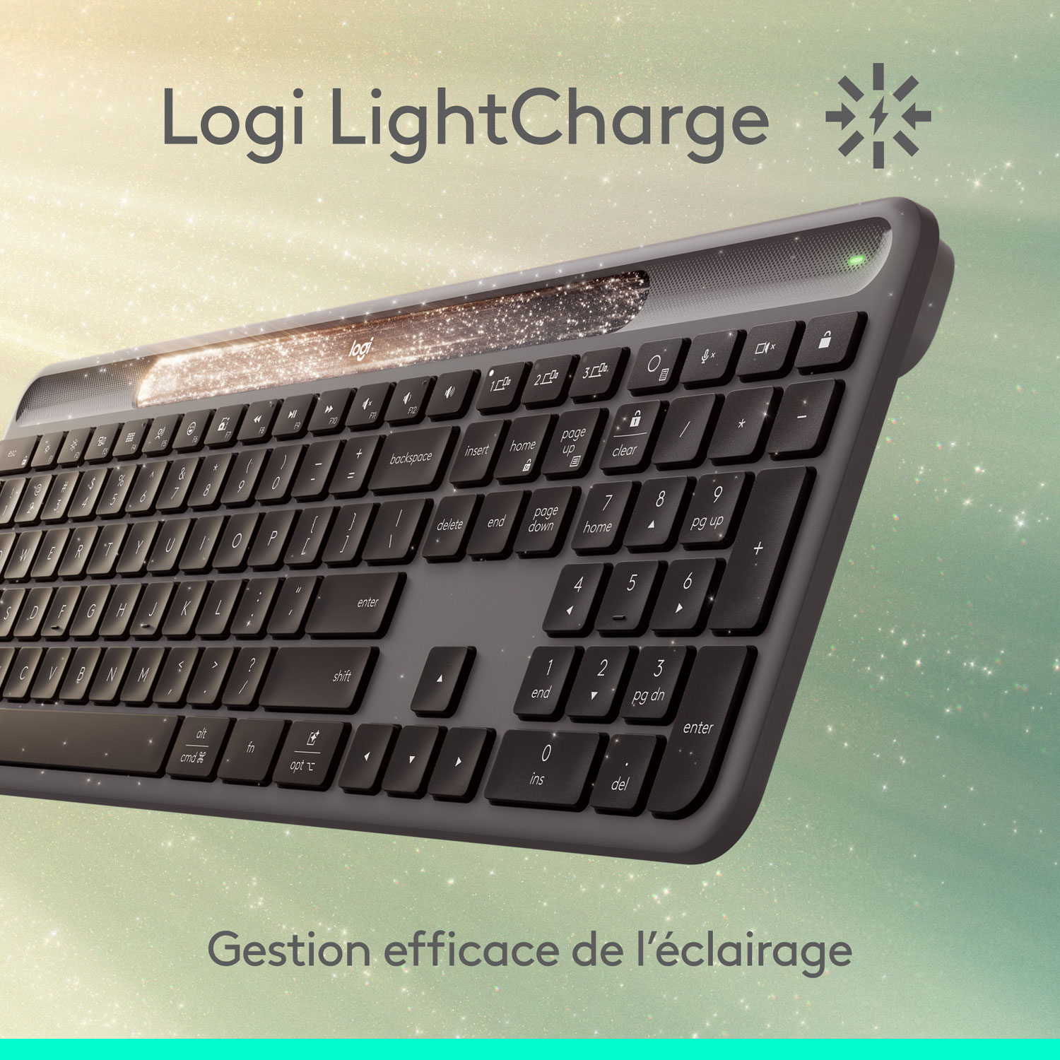 Clavier Bluetooth Signature Slim Solar+ K980 de Logitech - Anthracite - Anglais - Exclusivité Best Buy