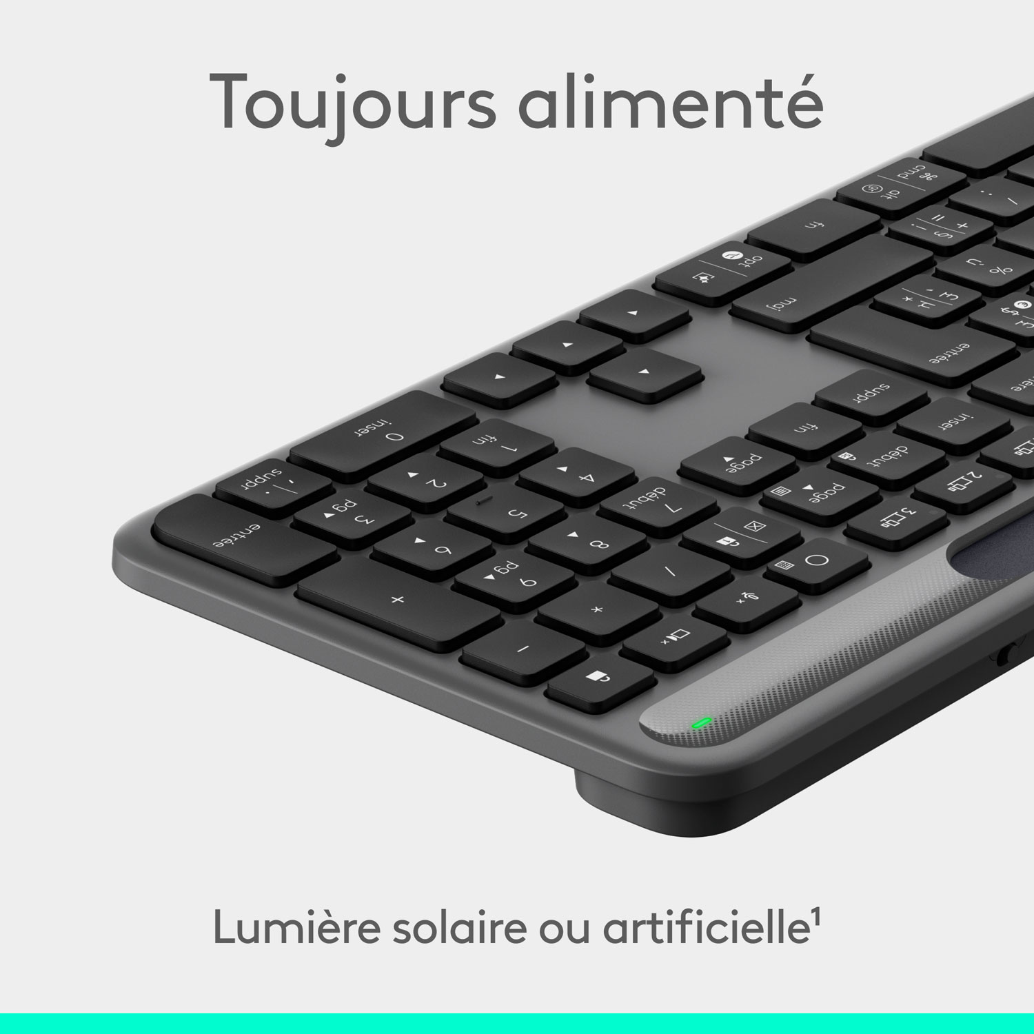 Clavier Bluetooth Signature Slim Solar+ K980 de Logitech - Anthracite - Anglais - Exclusivité Best Buy
