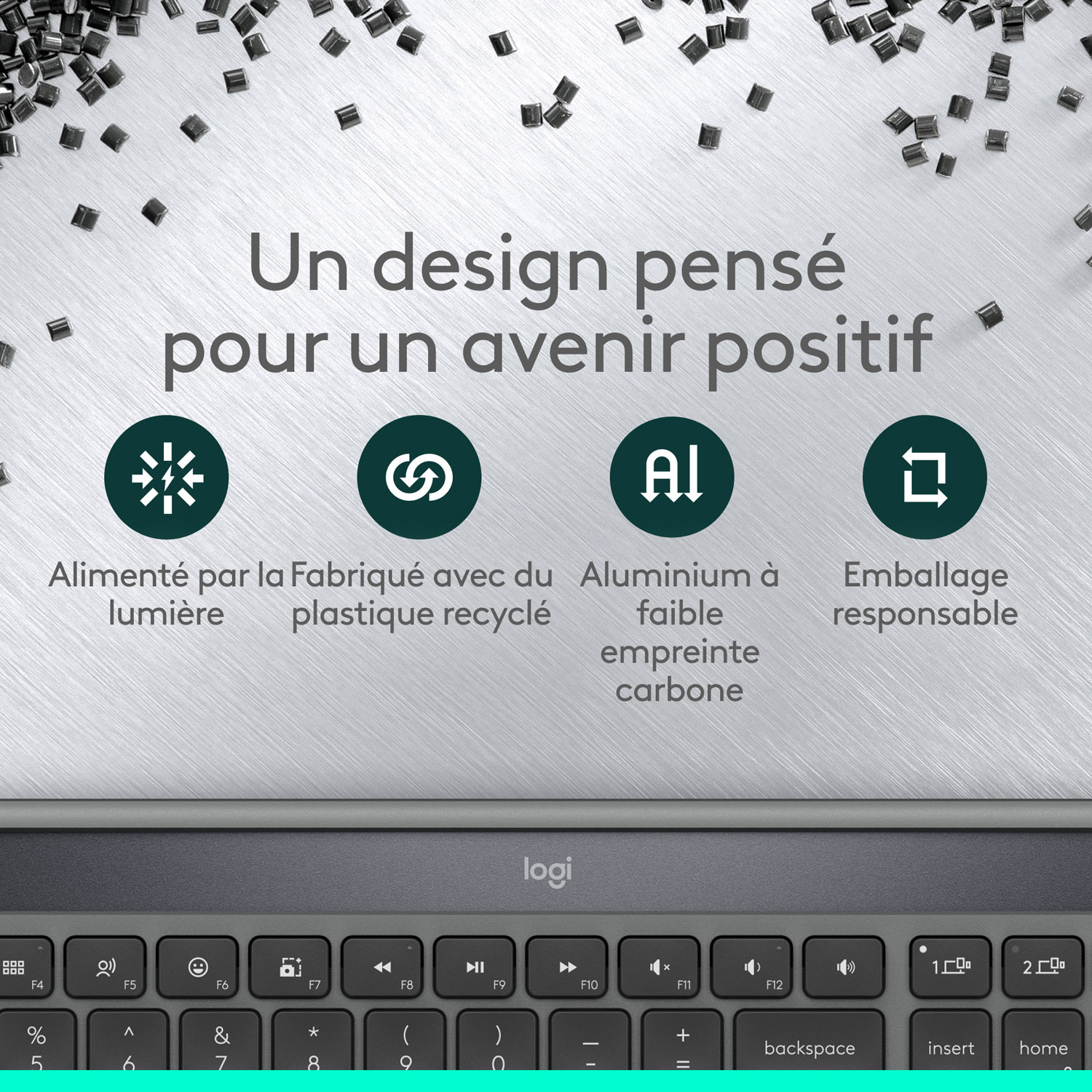 Clavier Bluetooth Signature Slim Solar+ K980 de Logitech - Anthracite - Anglais - Exclusivité Best Buy