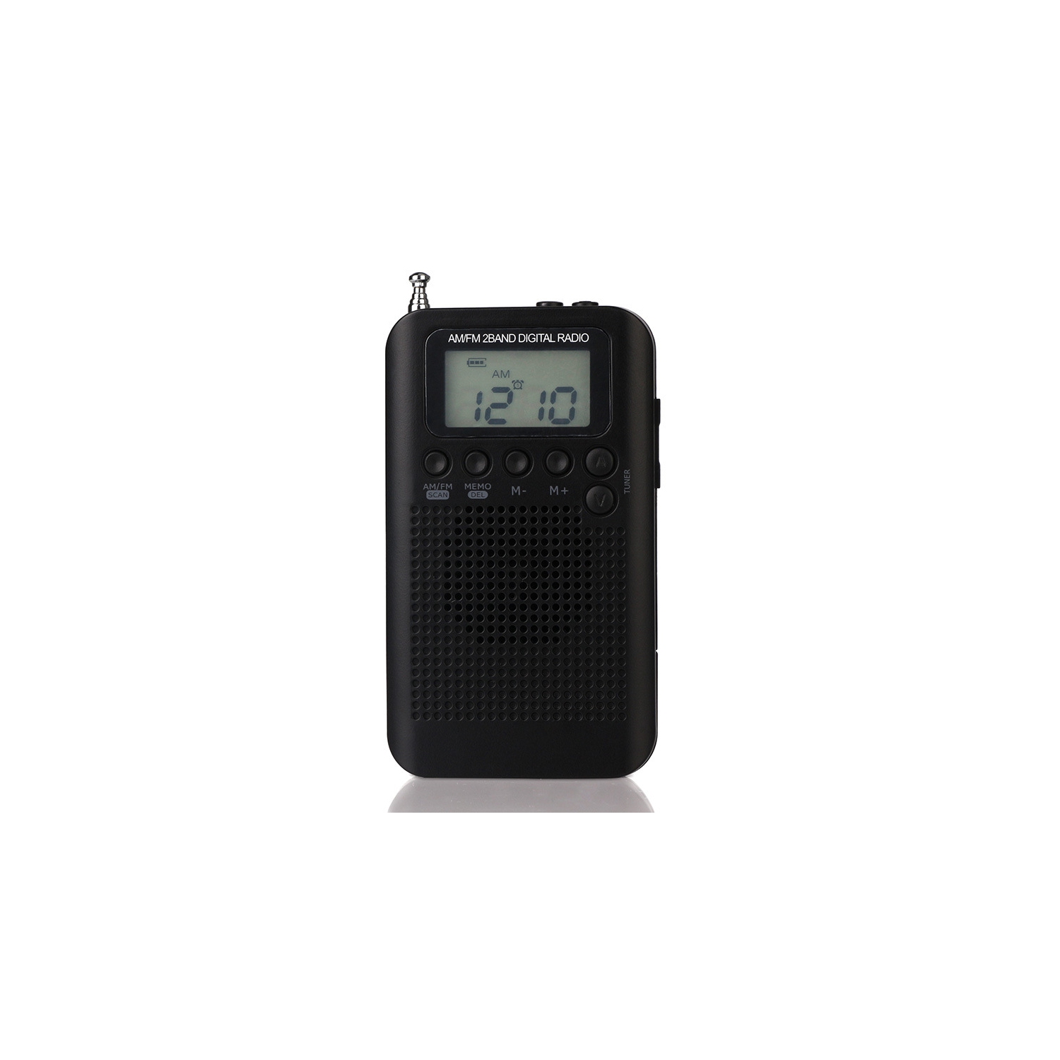 Radio AM FM de poche syntonisation numérique Radio personnelle stéréo avec écouteur, réveil et minuterie pour la marche au jogging, piles AAA