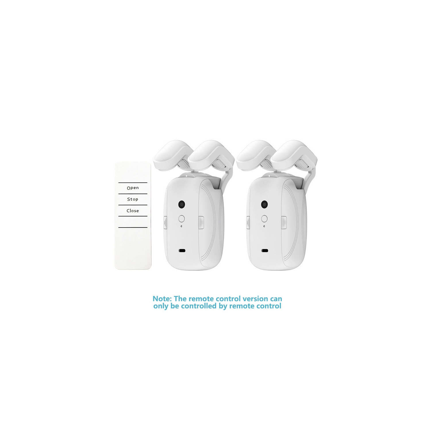 Automatic curtain opener with remote control, single Roman rod, simple operation, convenient and fast -