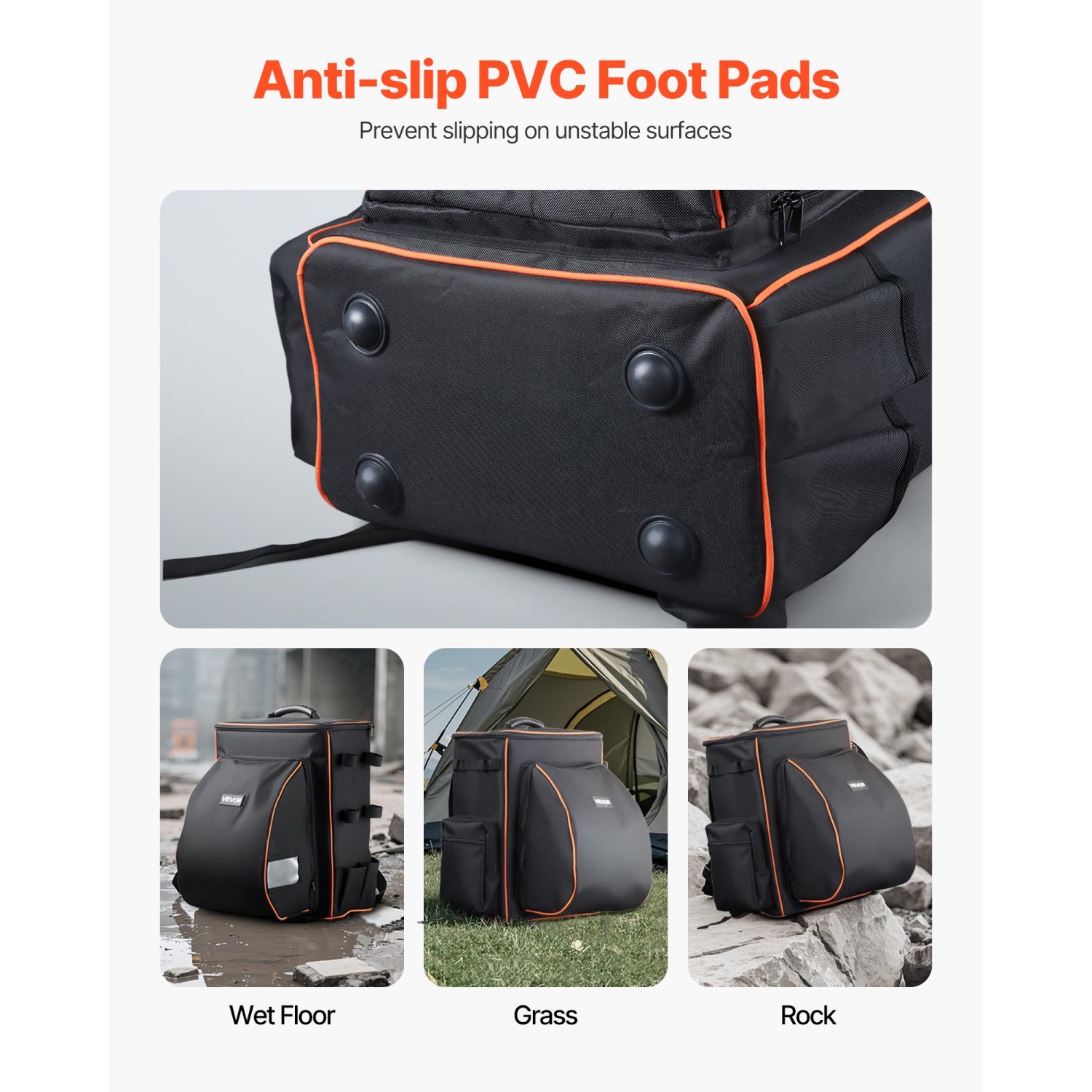 VEVOR 35.6L Welding Backpack, Welder Backpack for Tools and Helmet, 600D Polyester Extreme Gear Pack with Helmet Catch Bag, Multi-Purpose Gear