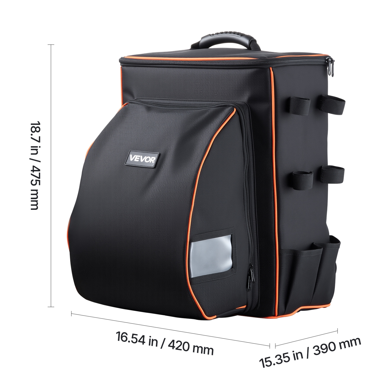 VEVOR 35.6L Welding Backpack, Welder Backpack for Tools and Helmet, 600D Polyester Extreme Gear Pack with Helmet Catch Bag, Multi-Purpose Gear