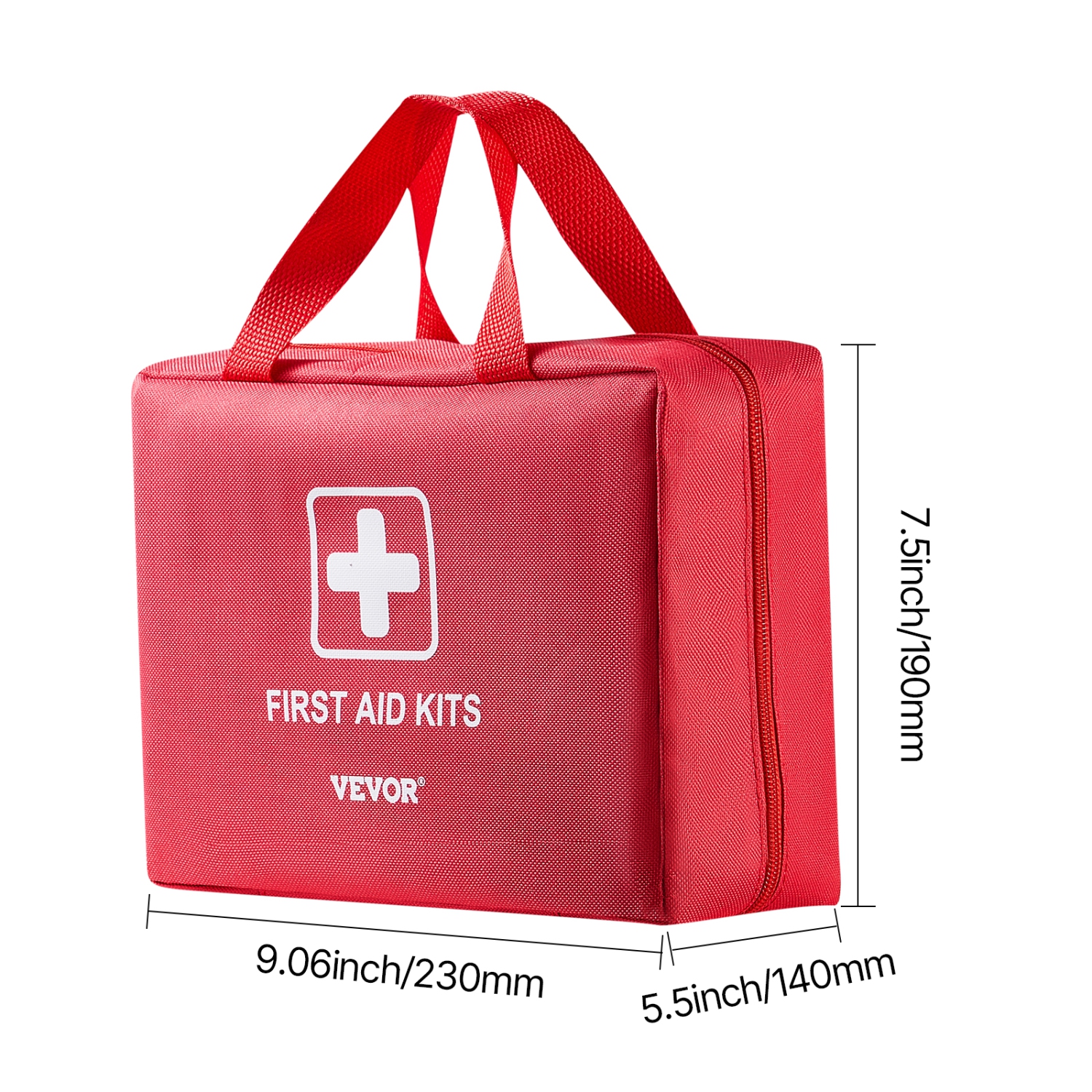 VEVOR 420 Pieces First Aid Kit, 600D Nylon Large Survival First Aid Bag, Emergency Medical Supplies, for Home, Car, Office, Travel, Camping, Truck,