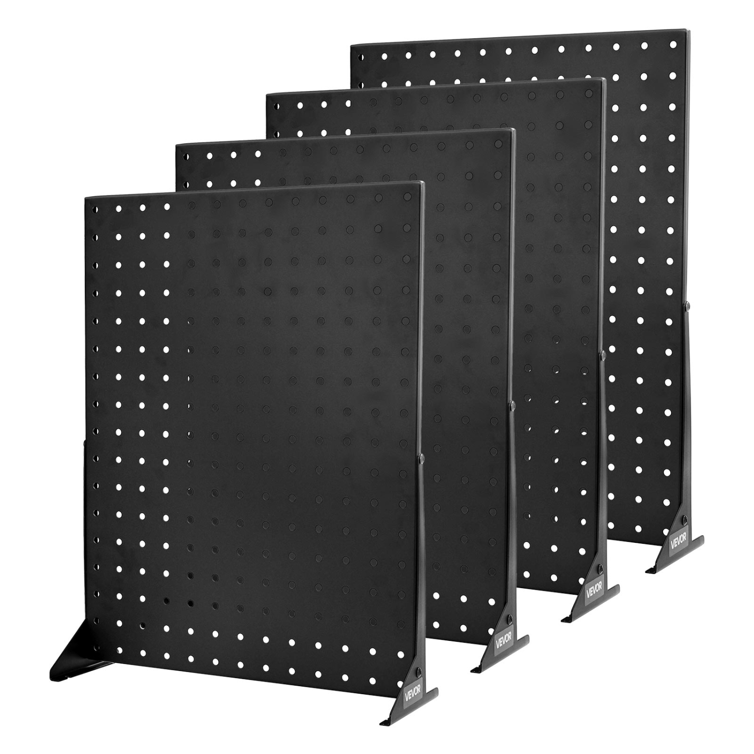 VEVOR 17 x 13 in Pegboard Display Stand, Tabletop Pegboard Display Stand, Accessories Rack Organizer, Thickened Cold-Rolled Steel Peg Board Panel for