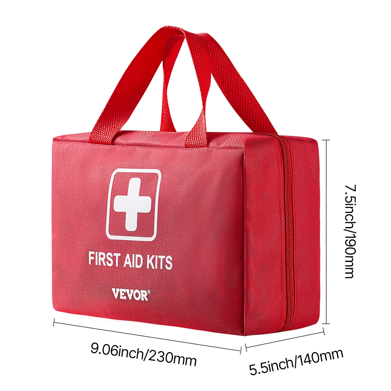 VEVOR 500 Pieces First Aid Kit, 600D Nylon Large Survival First Aid Bag, Emergency Medical Supplies, for Home, Car, Office, Travel, Camping, Truck,