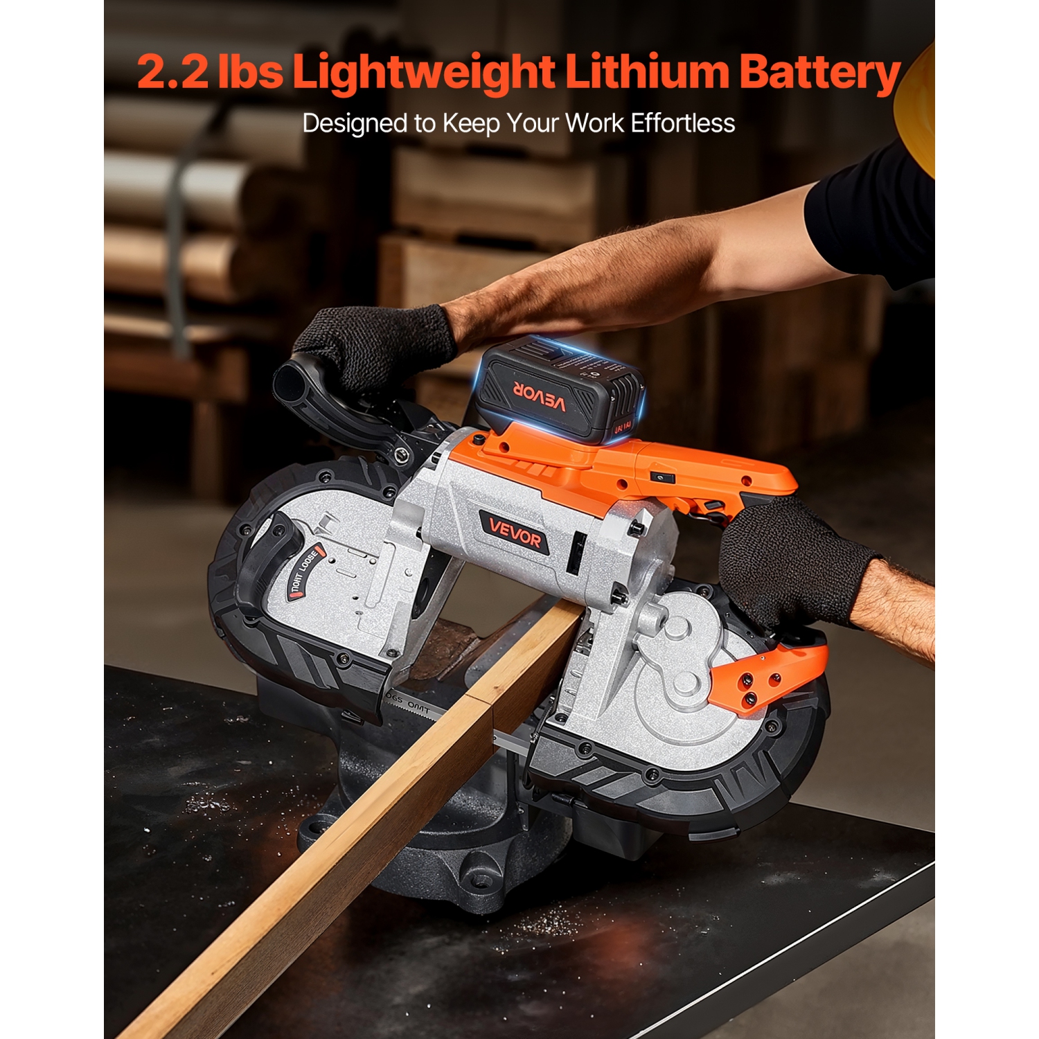 VEVOR 20V MAX, Portable Battery and Charger Combo, AC 110V, 4.0 Ah Lithium-Ion Battery Pack, 4000 mAh Large Capacity, Extended Runtime, Compatible