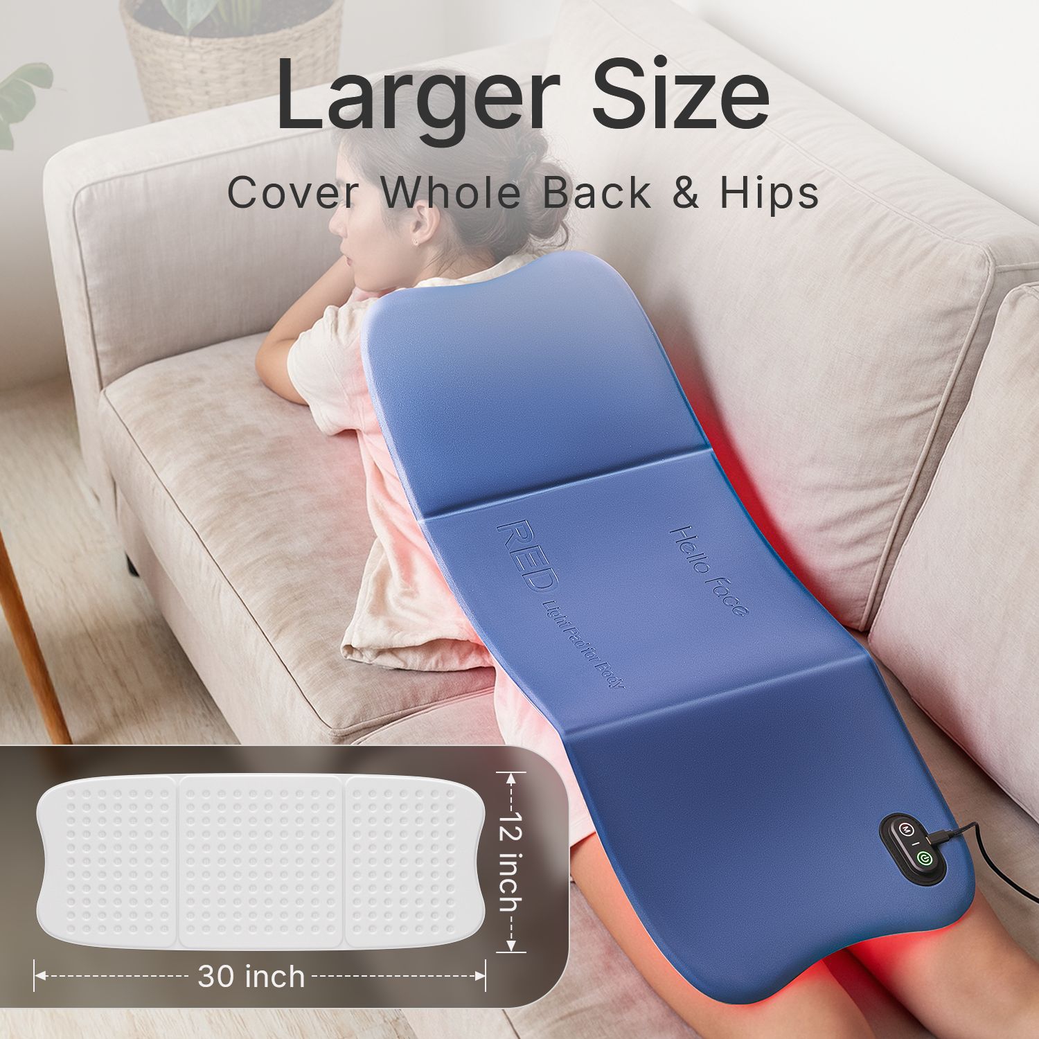 792 Chips LED Tapis thérapeutique lumière rouge Instrument de beauté Compression thermique infrarouge Ceinture de thérapie lumineuse rouge Ceinture