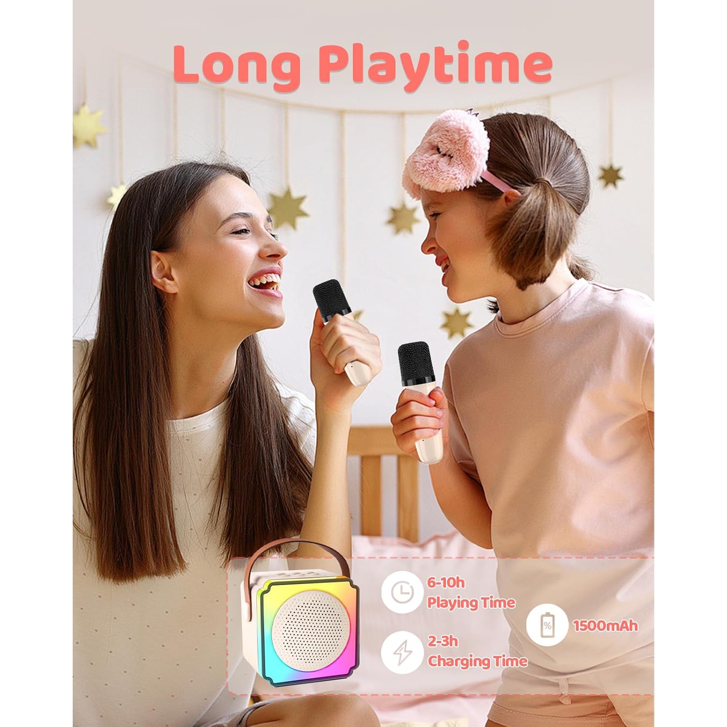 MINI-XTREME3RGB War Drum 3rd Generation Bluetooth Speaker with Plug-in Card and Subwoofer, Portable Built-in Battery - Blue