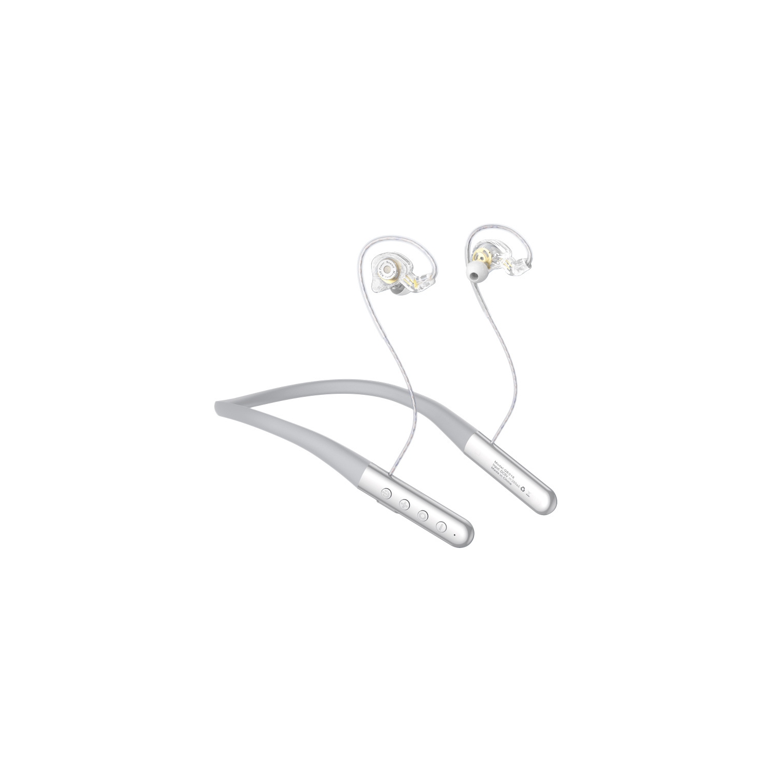 HiFi-level sound quality around-ear noise-canceling headphones with heavy bass and neck-hanging Bluetooth headphones for running and sports with long