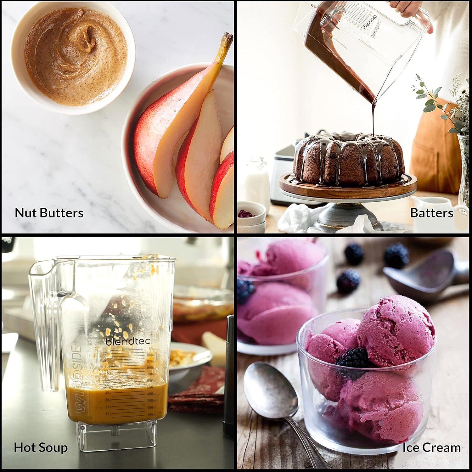 Mélangeur Original Designer Series de Blendtec avec récipient WildSide+ de 90 oz - Acier inoxydable