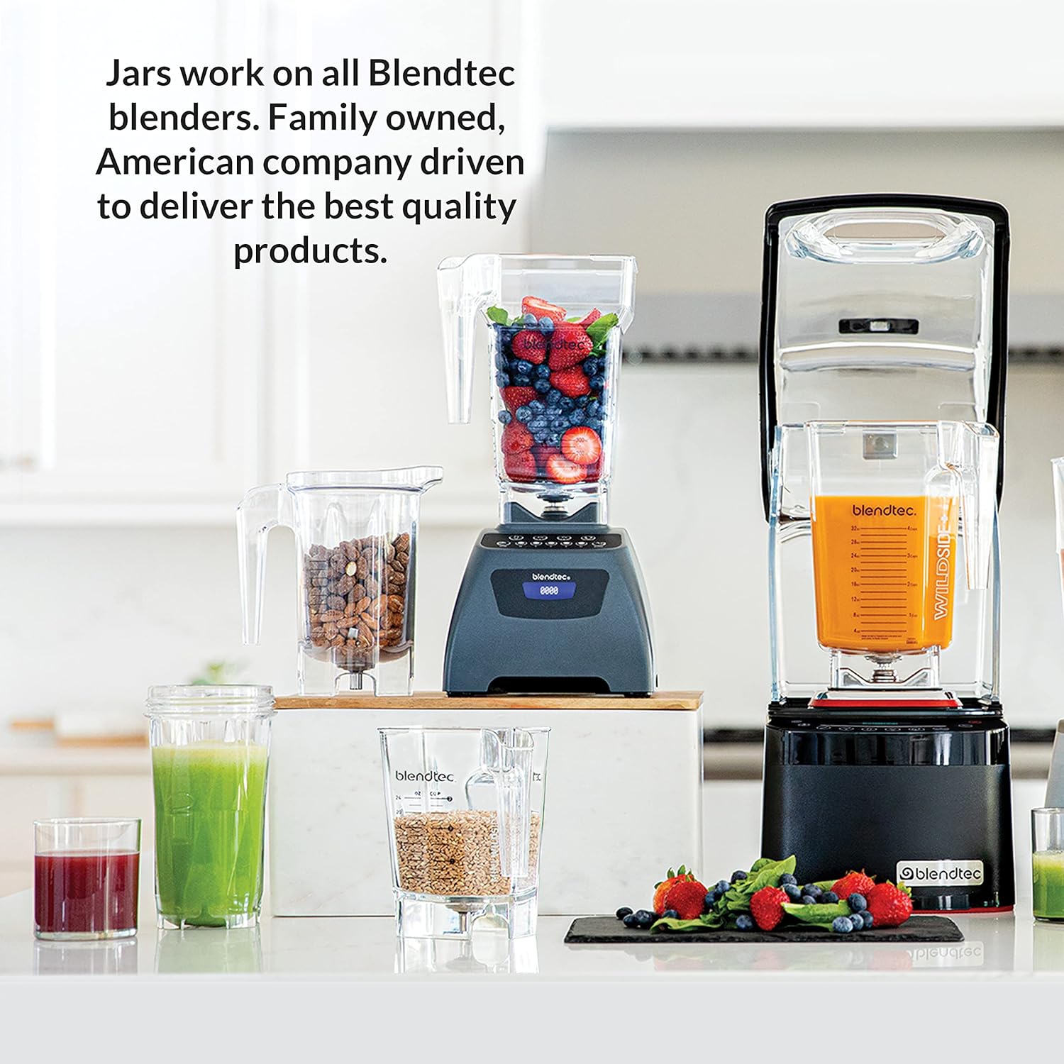 Mélangeur Original Designer Series de Blendtec avec récipient WildSide+ de 90 oz - Acier inoxydable