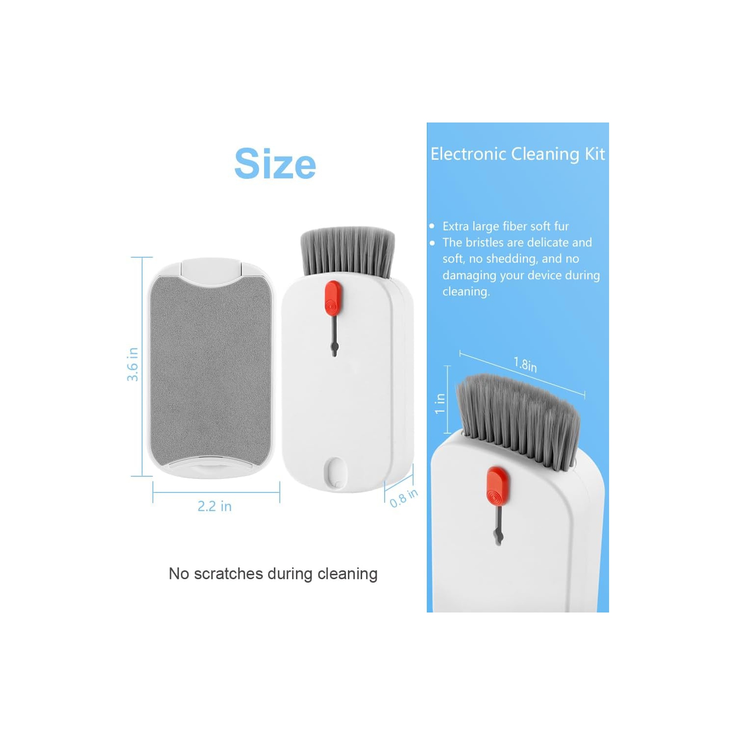5 in 1 electronic cleaning brush, multi-function computer cleaning supplies screen keyboard cleaning brush, suitable for cleaning keyboards, TVs, etc.