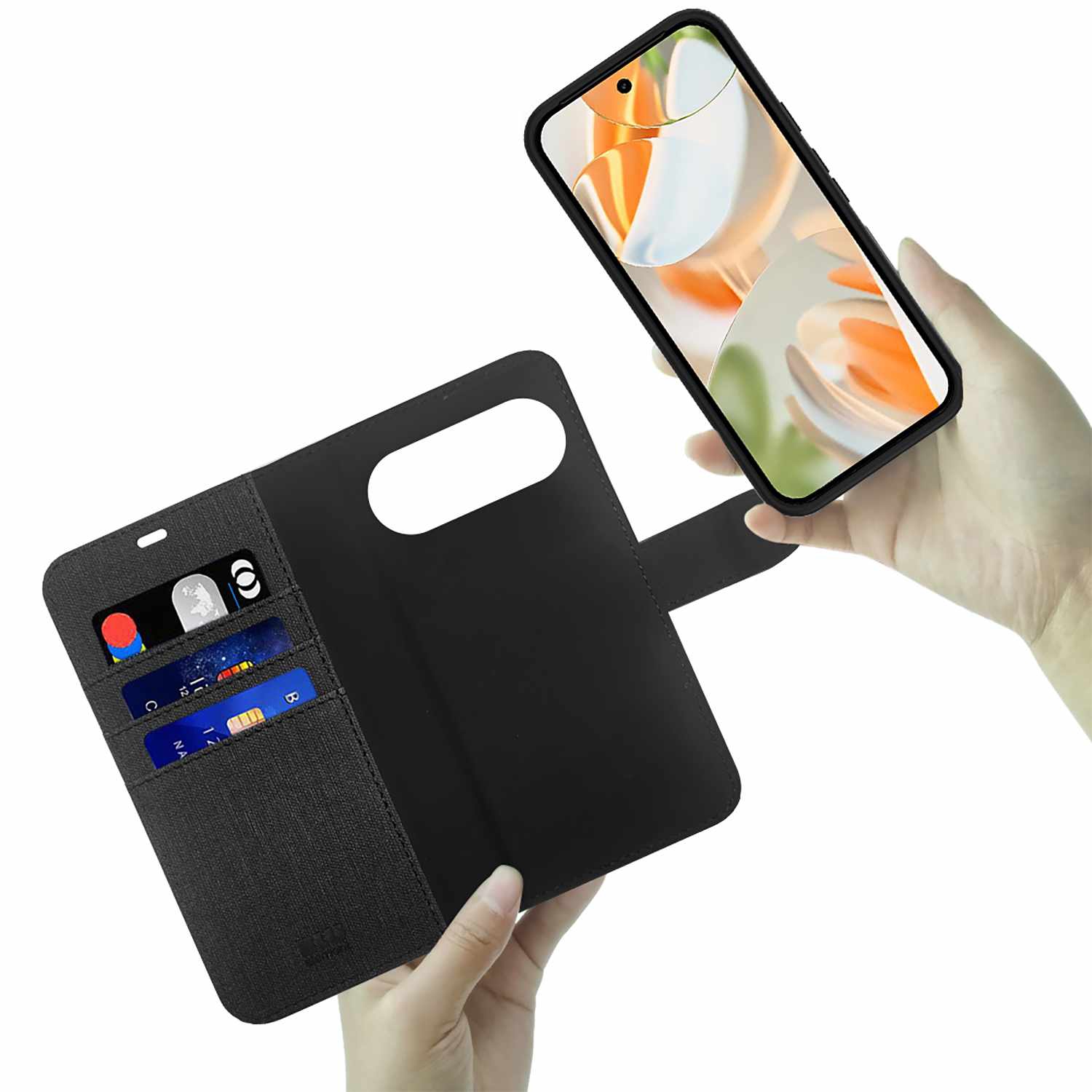 Blu Element Folio 2-in-1 Case | Made for Pixel 10/10 Pro | Black