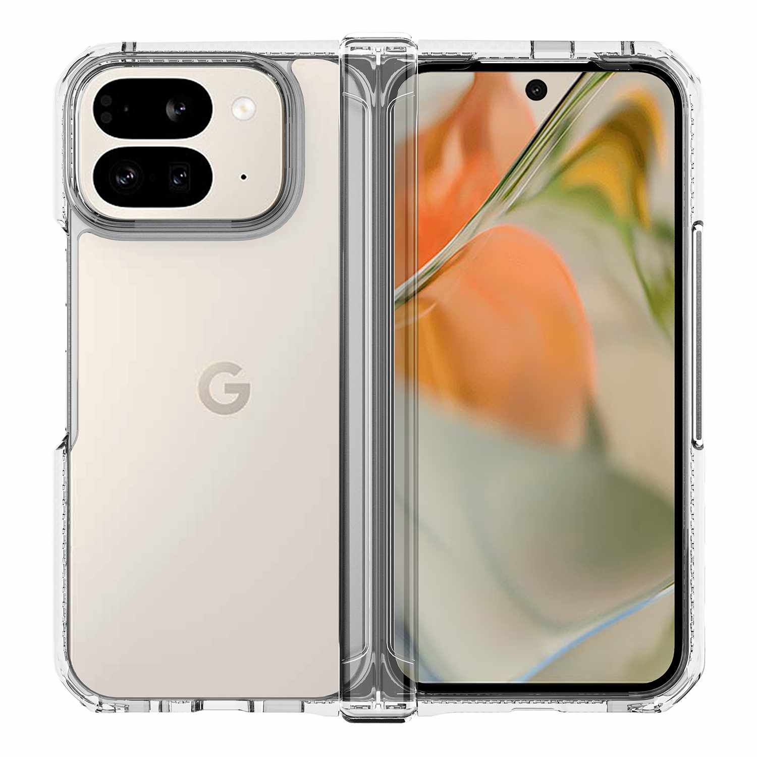 ITSKINS Hybrid_R Hinge Case | Made for Pixel 10 Pro Fold | Clear