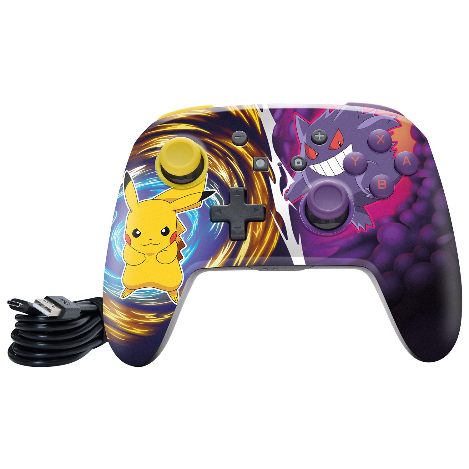 Manette sans fil optimisée de PowerA pour Nintendo Switch - Pikachu Vs. Gengar