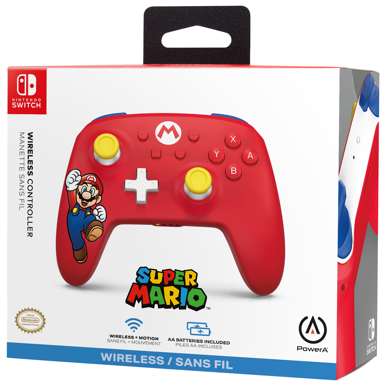 Manette de jeu sans fil de PowerA pour Nintendo Switch - Mario Joy