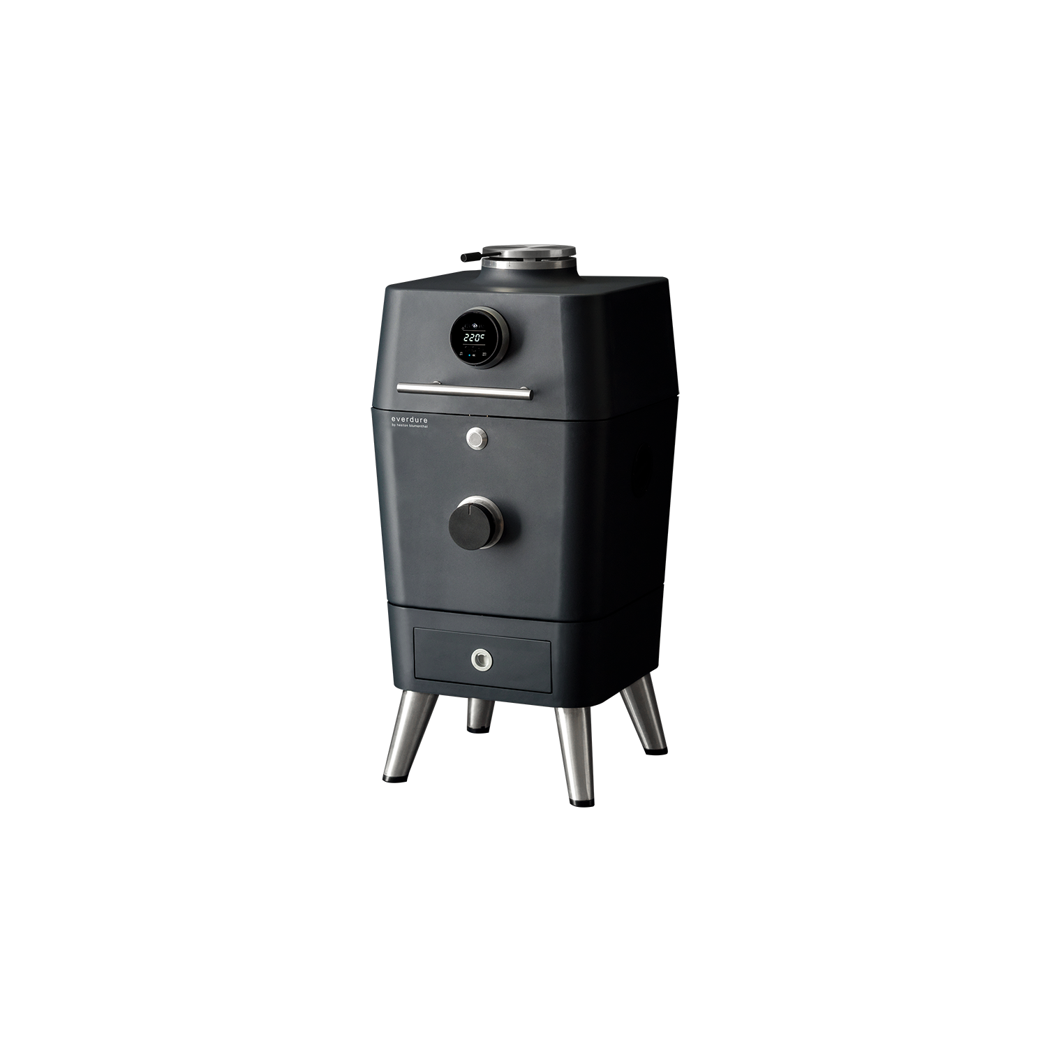 Everdure 4K Electric Ignition Charcoal Outdoor Grill - Graphite