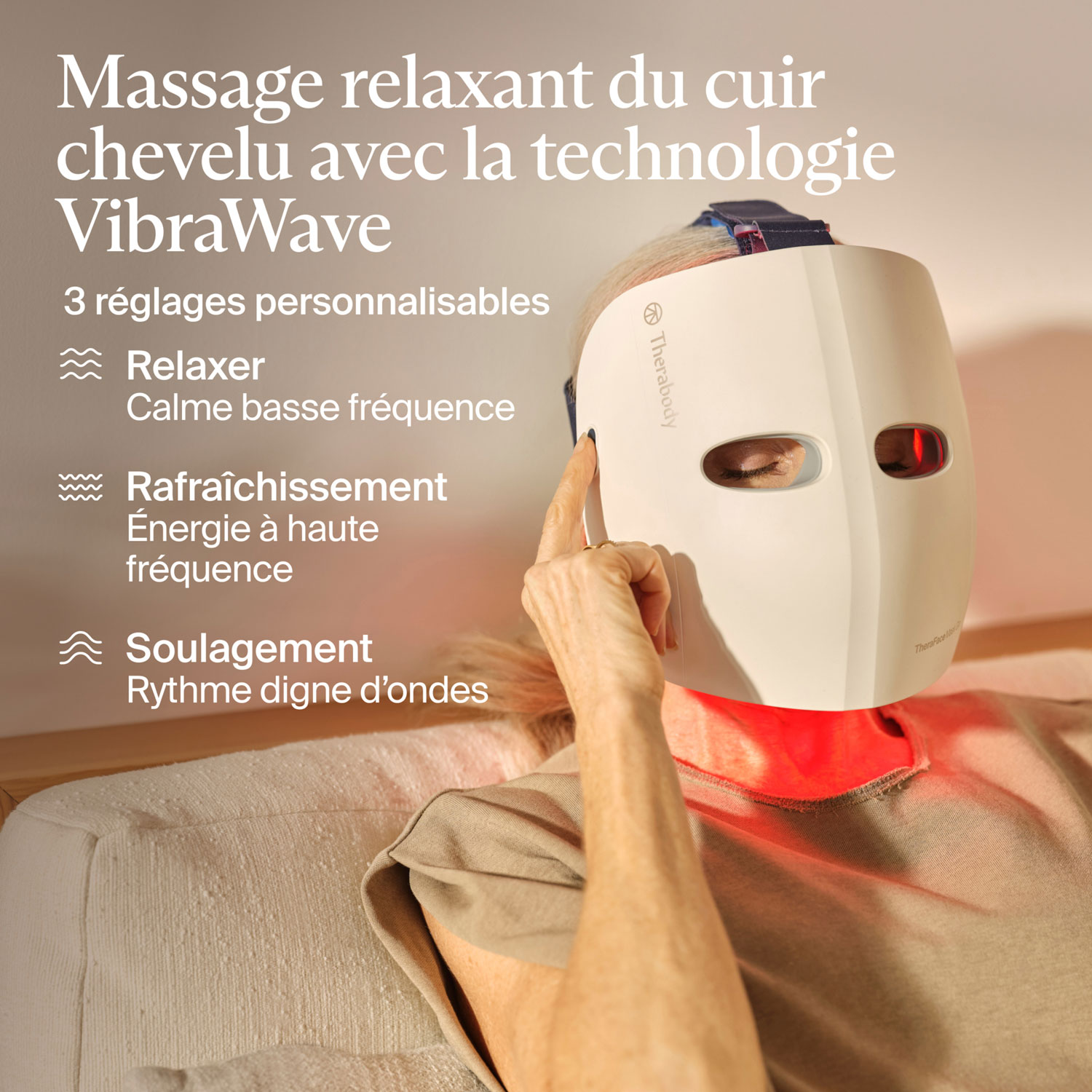 Masque DEL TheraFace Mask Glo de Therabody