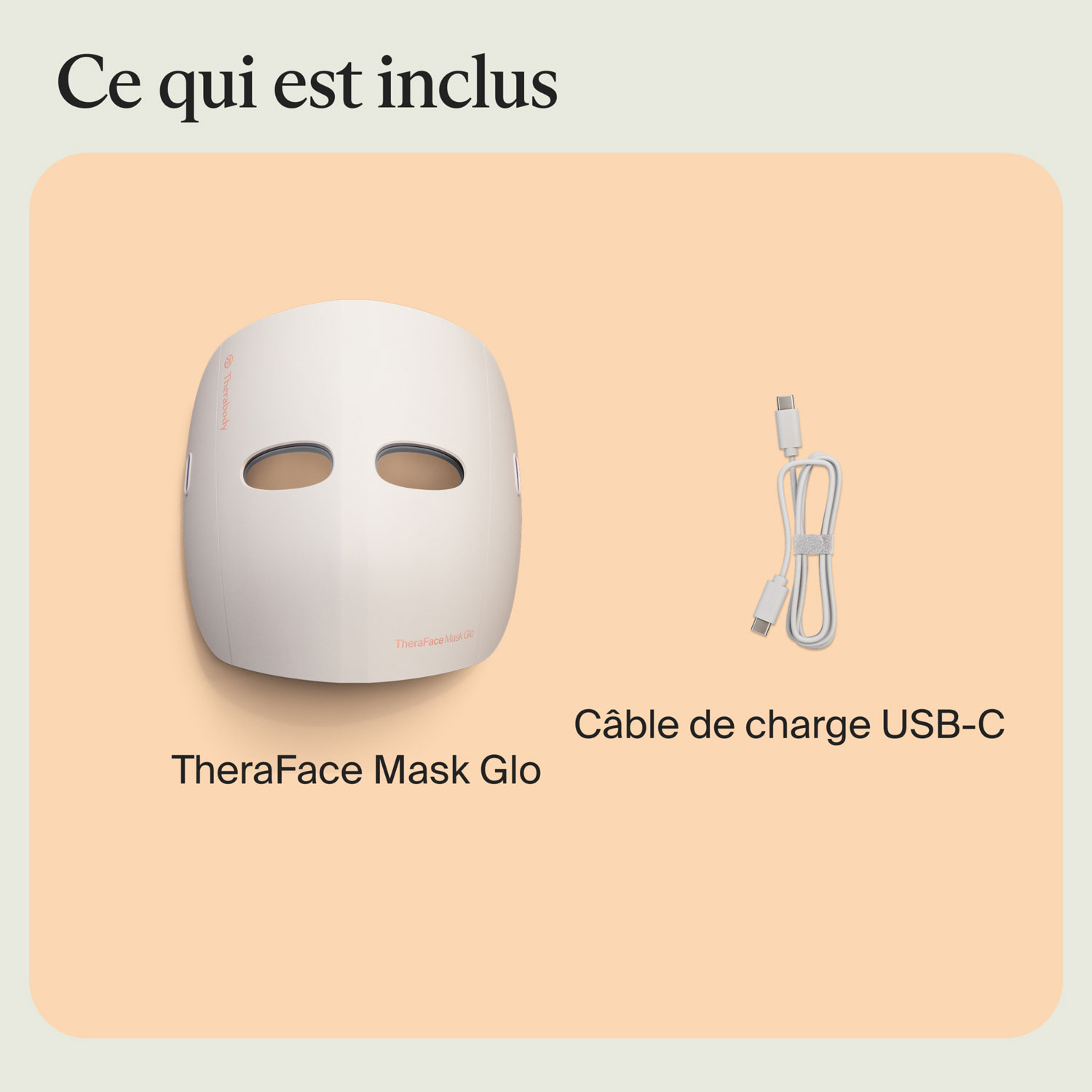 Masque DEL TheraFace Mask Glo de Therabody