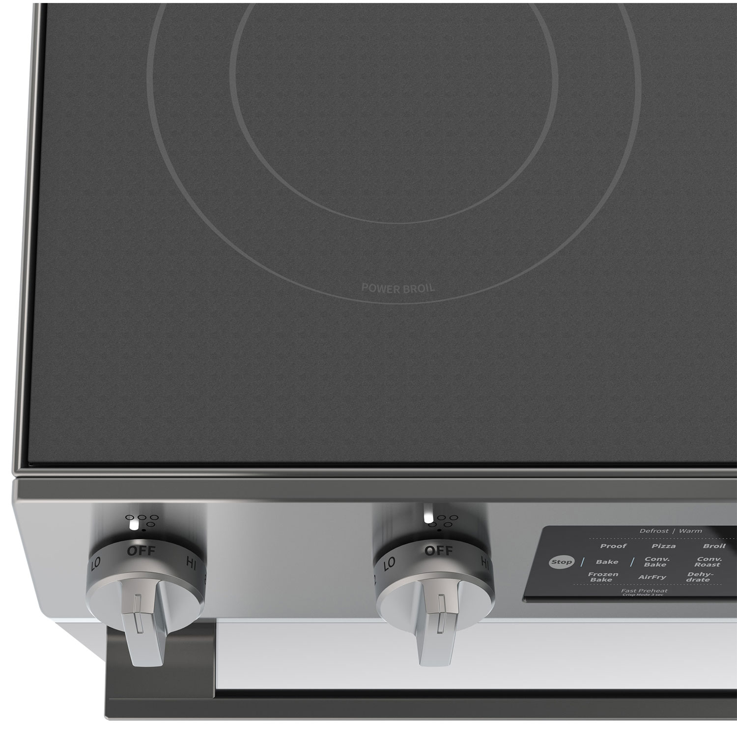 Hisense 30" 5.8 Cu. Ft. True Convection Slide-In Electric Air Fry Range - Stainless Steel