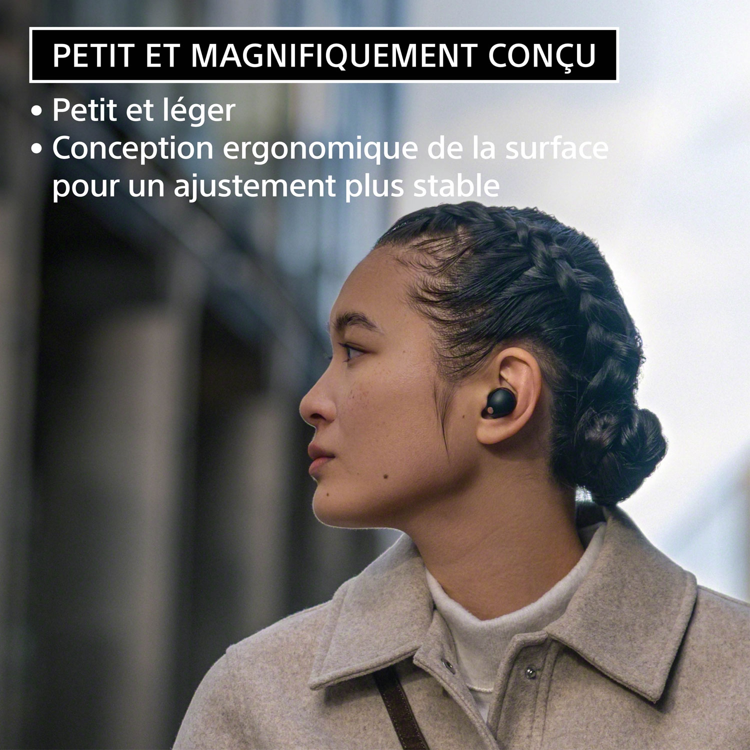 Boîte ouverte Écouteurs boutons 100 % sans fil à suppression du bruit WF1000XM5 de Sony - Argenté