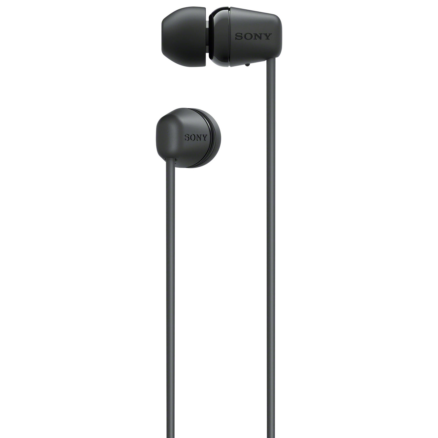 Écouteurs bouton Bluetooth WIC100 de Sony - Noir - Boîte ouverte