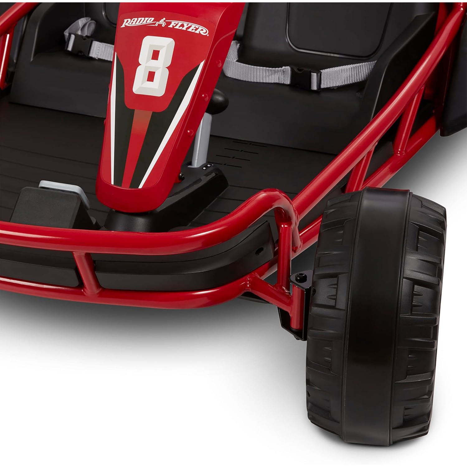 Radio Flyer Ultimate 24 Volt Electric Go-Kart for Kids Ages 3-8, 2-Seater, Red