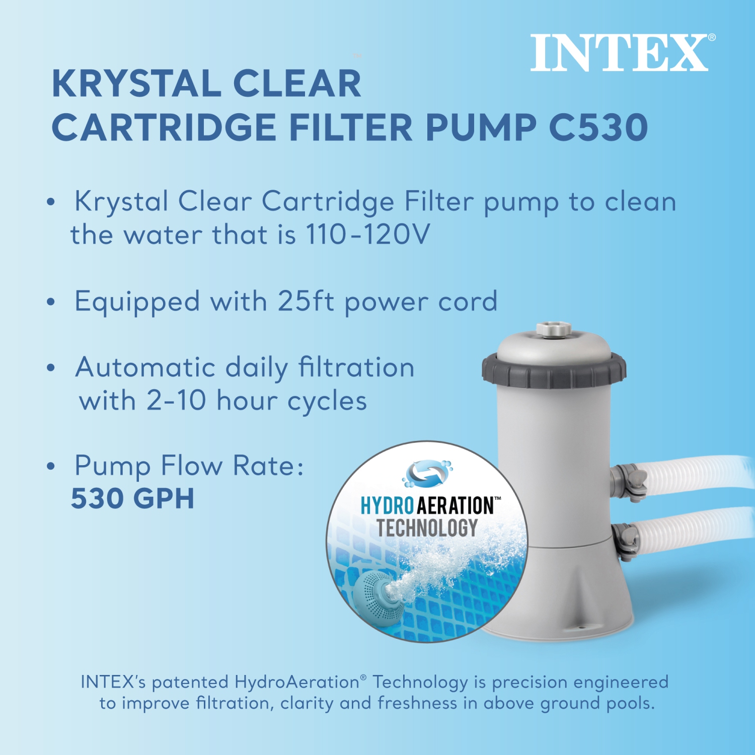 Piscine hors terre à cadre en métal de 12 pi x 30&nbsp;po d'INTEX, filtre, couvercle et trousse d'entretien