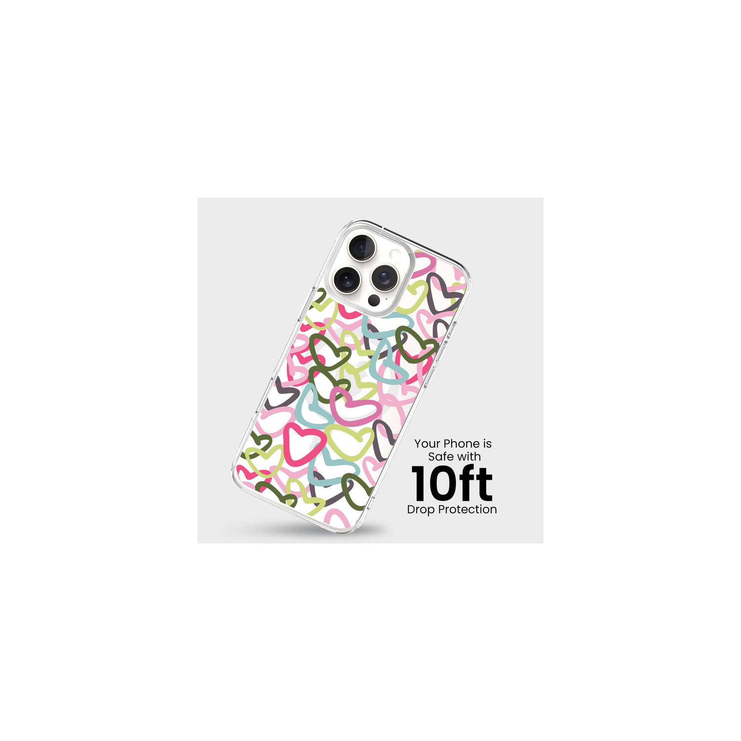 iPhone 16 Pro Max Clear Case - Graffiti Design