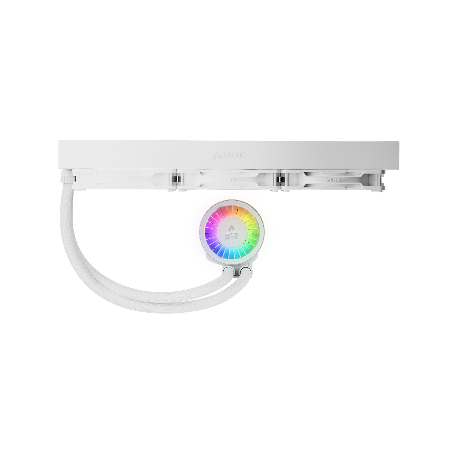 Arctic Liquid Freezer III Pro 420 A-RGB AIO CPU Water Cooler, New Silent & Powerful VRM Fan, Improved Radiator, Efficient PWM Pump (WHITE)