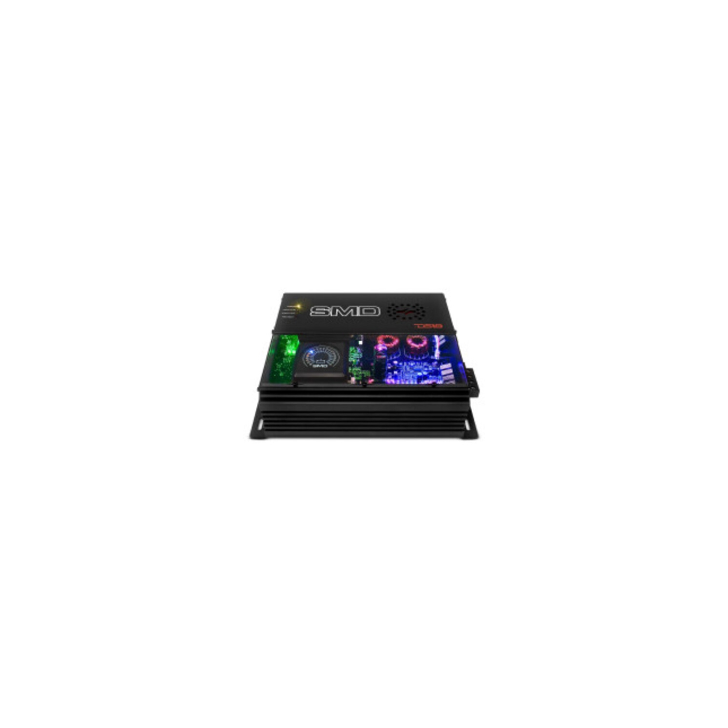 DS18 SMD-200.4AB 4-Channel Class AB Amplifier with Voltmeter and Digital LED Lights