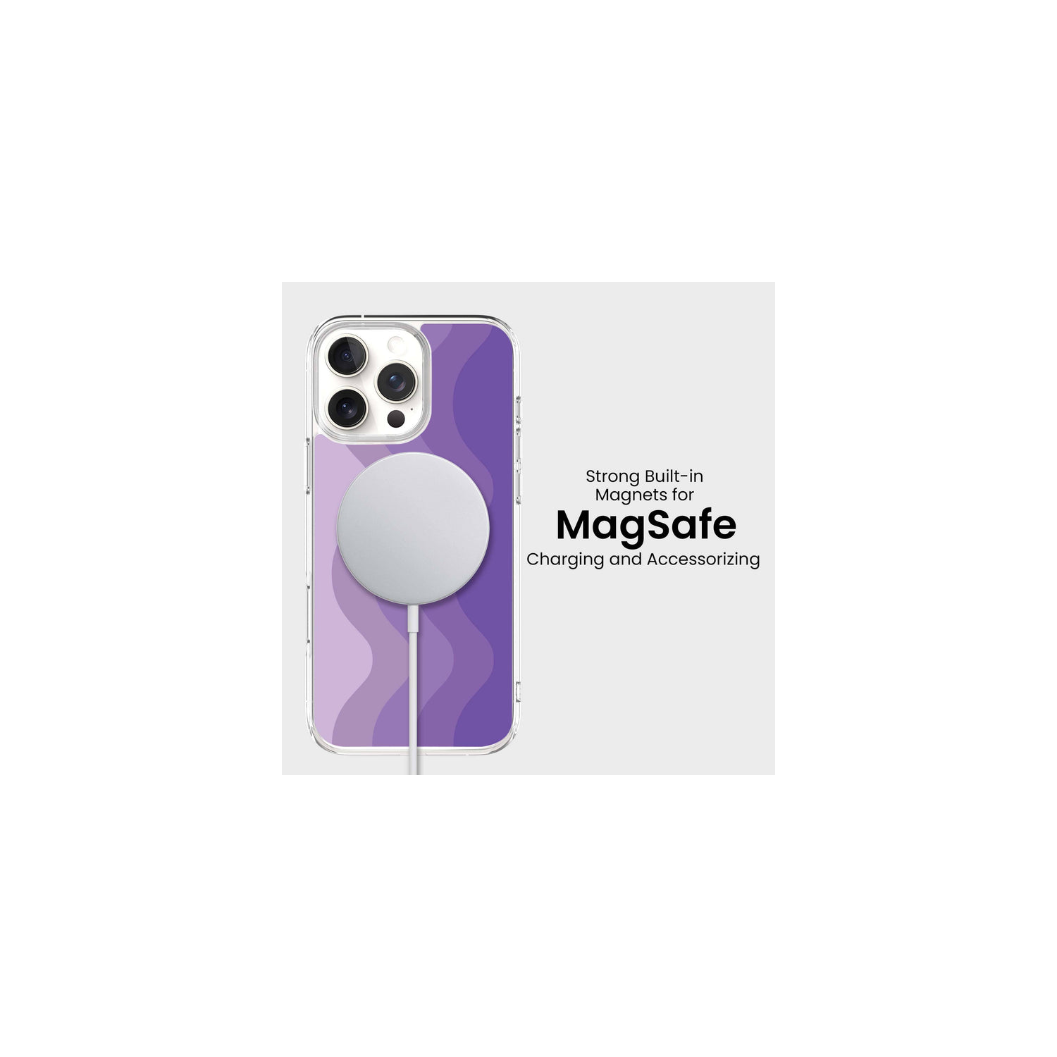 iPhone 16 Pro Max Case With MagSafe - Purple Wave
