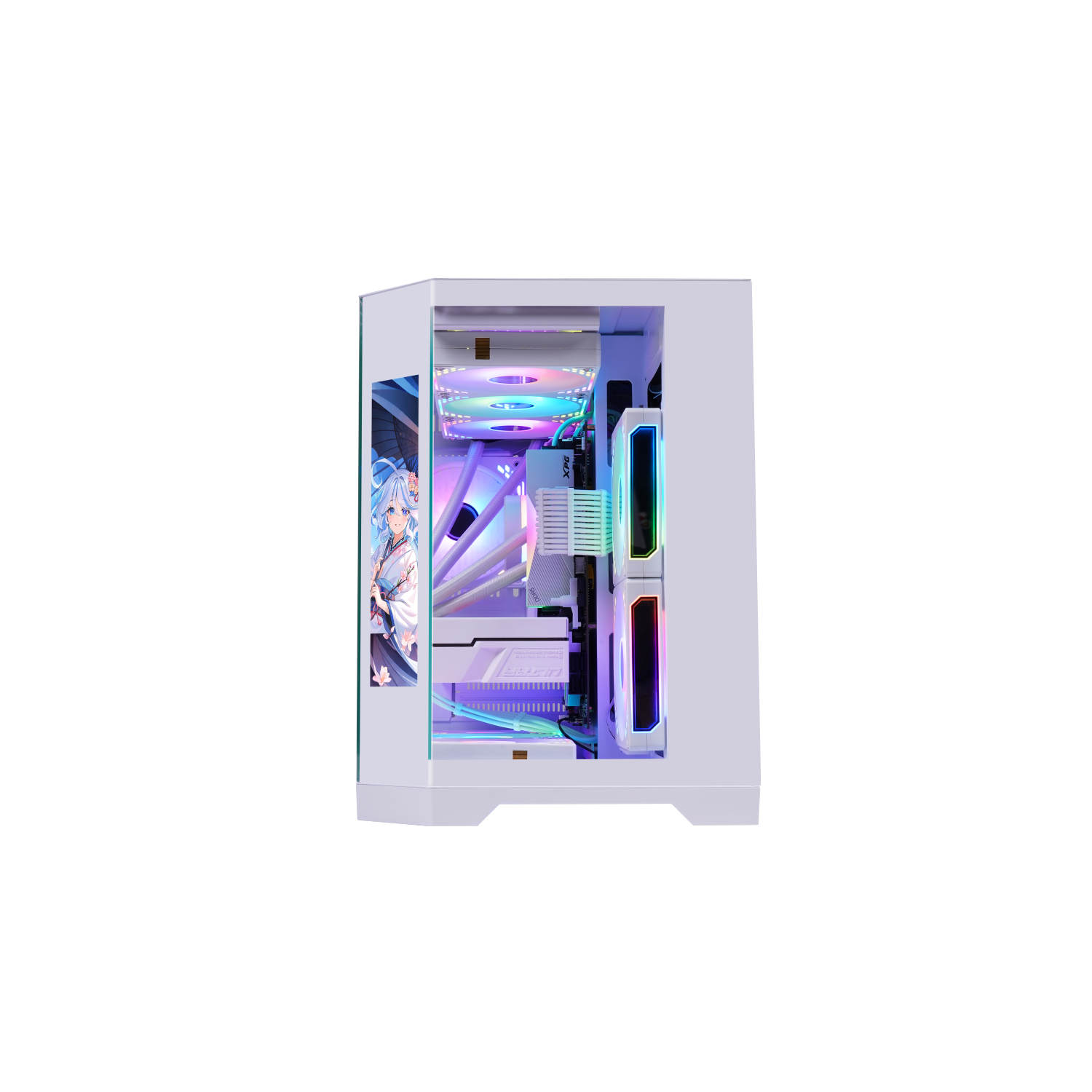 Ordinateur de jeu Uniway – Ryzen 5 9600X d'AMD, RTX 5060, mémoire vive 32&nbsp;Go, NVMe SSD d'1&nbsp;To, refroidisseur liquide tout-en-un, Windows 11