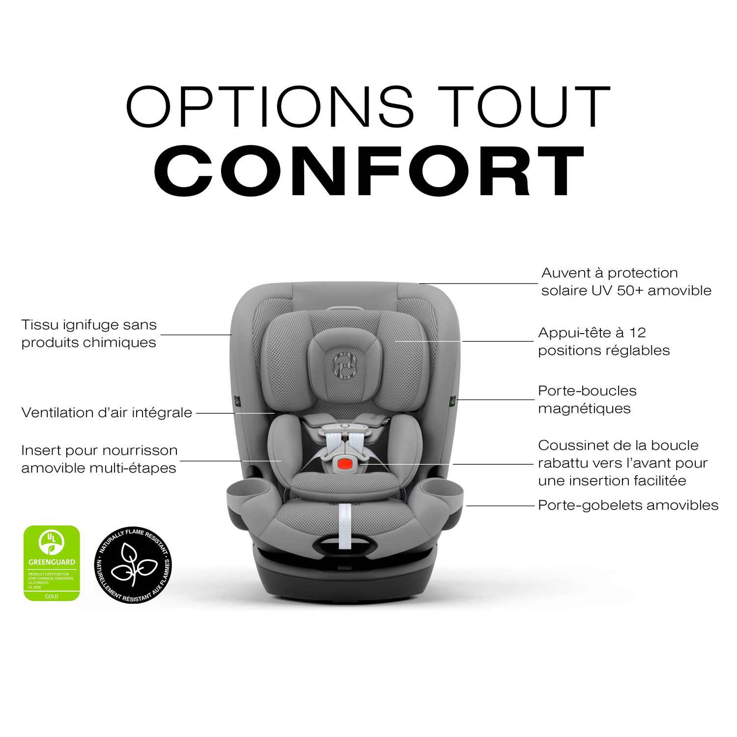 Cybex Callisto G 360 3-in-1 Convertible High-Back Booster Car Seat - Stone Grey