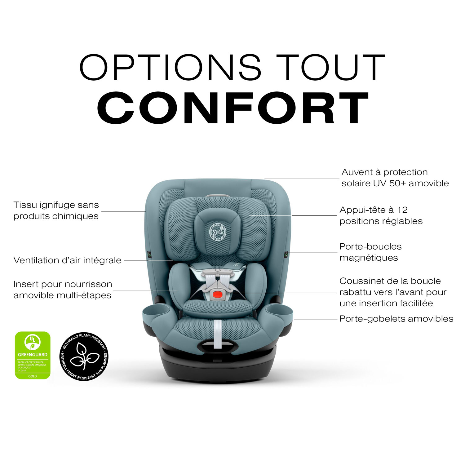 Cybex Callisto G 360 3-in-1 Convertible High-Back Booster Car Seat - Stormy Blue