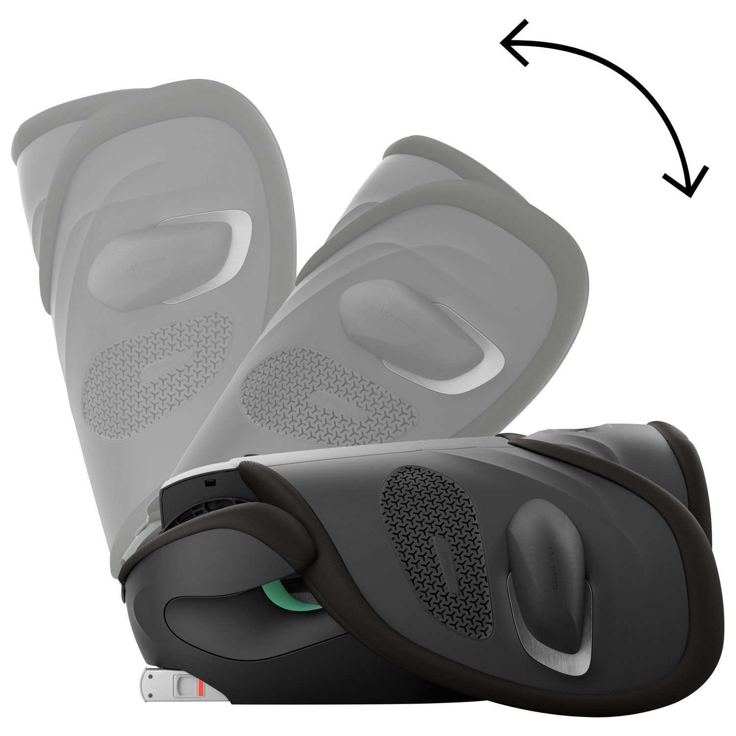 Siège rehausseur à dossier haut Solution G2 de Cybex - Noir lunaire