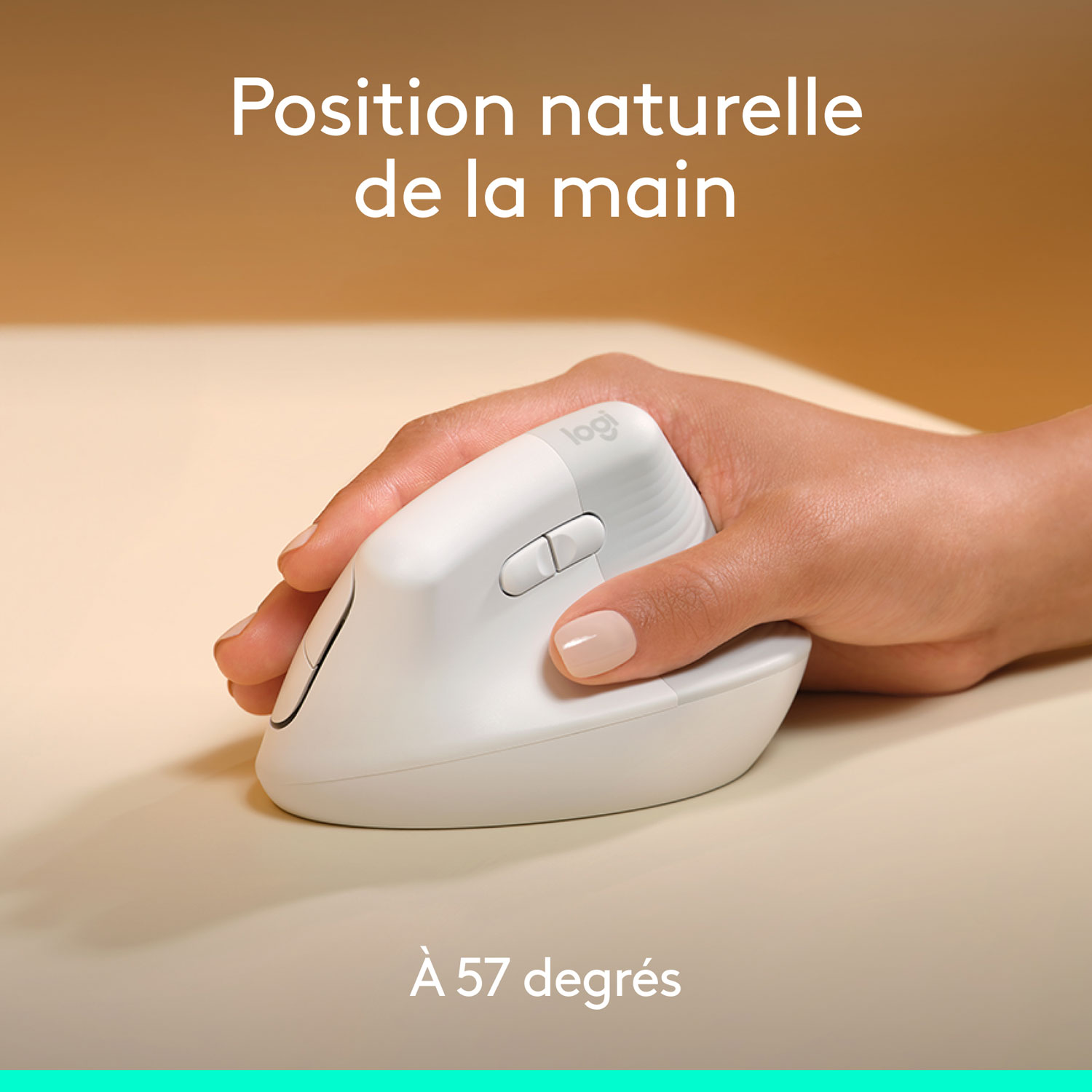 Ensemble souris et clavier ergonomique pleine grandeur à membrane Bluetooth Wave Keys de Logitech pour Mac - Blanc - Anglais - Exclusivité Best Buy