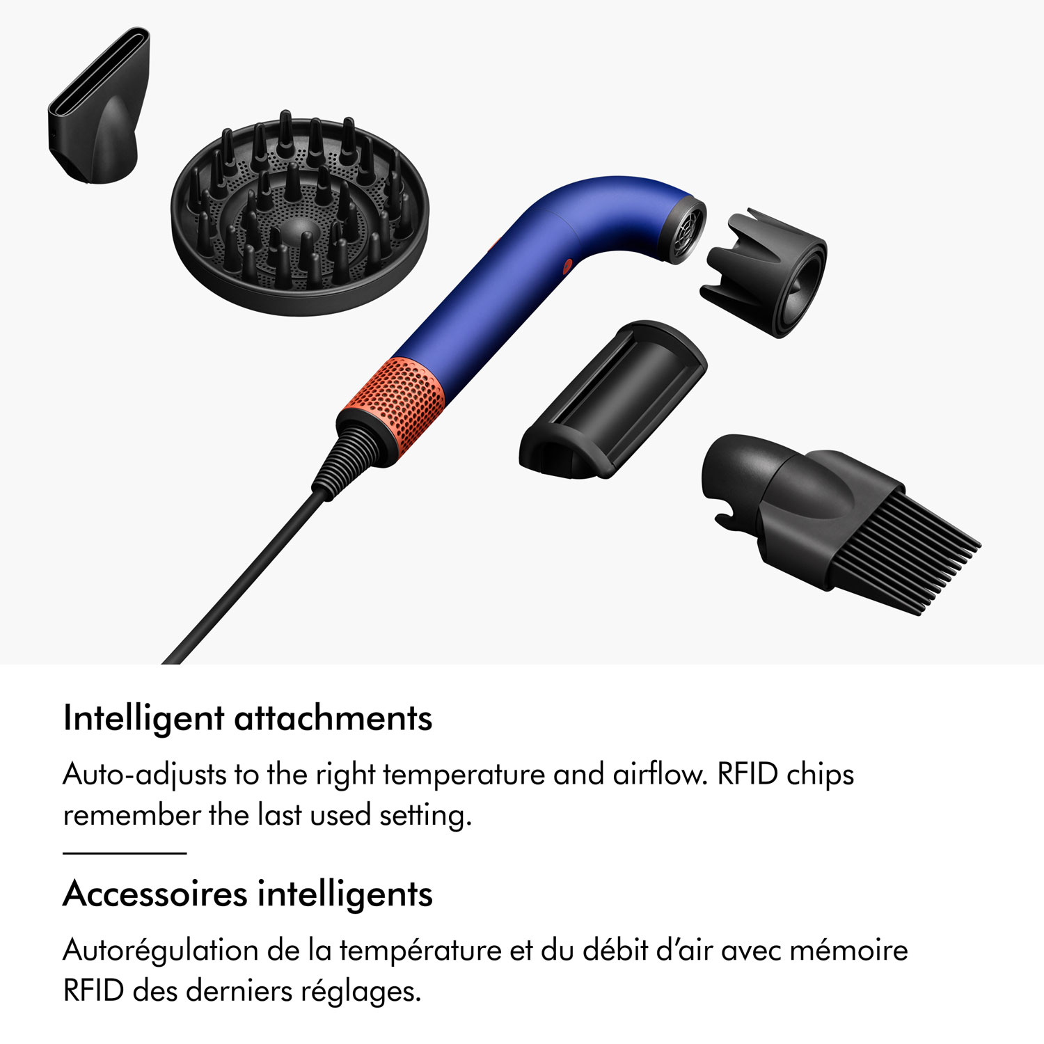 Sèche-cheveux de 1700 W Supersonic r Pro de Dyson - Bleu pervenche/Topaze