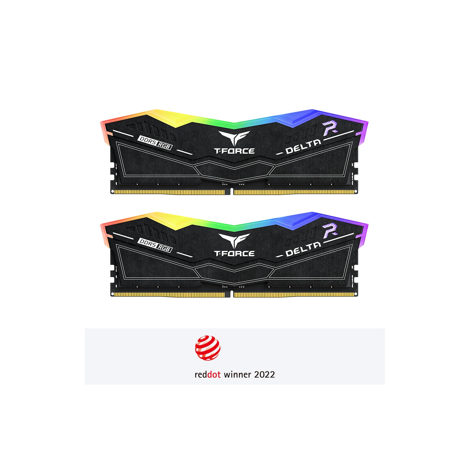 TEAM T-FORCE DELTA RGB DDR5 16GB Kit - Black FF3D516G6000HC38ADC01
