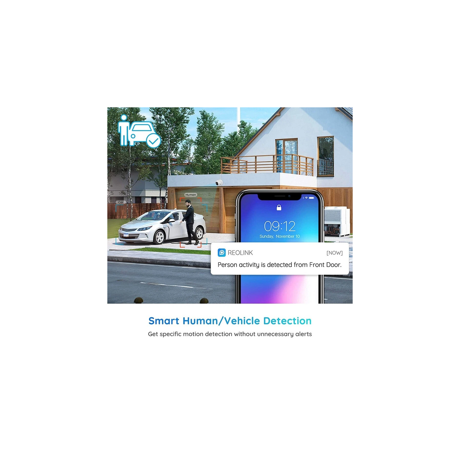 Caméra de surveillance 8&nbsp;Mpx Ultra HD 4K de Reolink avec détection de personne/véhicule, alimentation par Ethernet