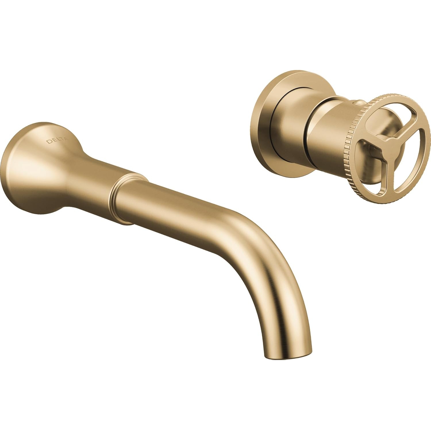 Robinet de salle de bain mural Delta Faucet Trinsic, or, robinet mural, lavabo de salle de bain, robinets muraux