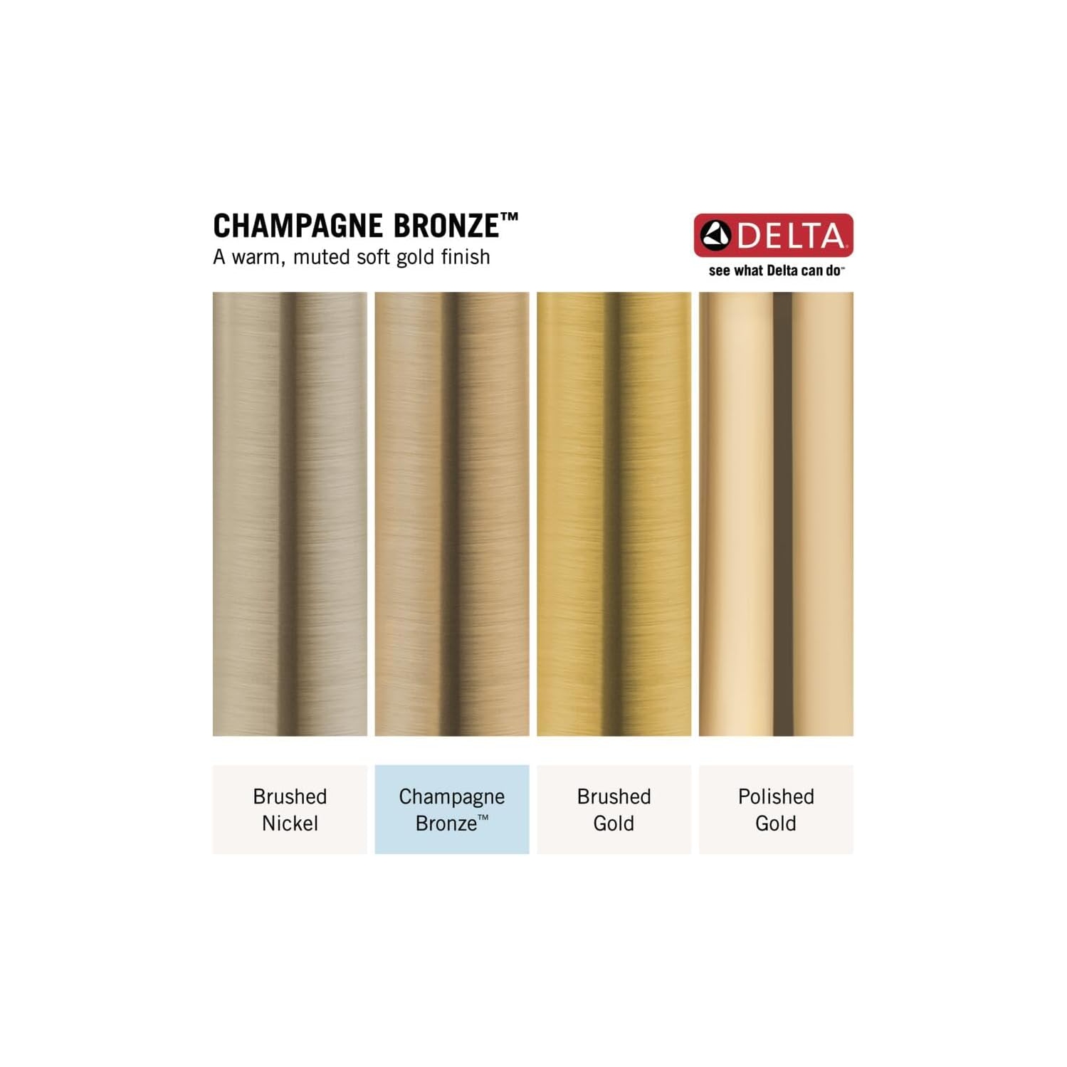 Robinet de salle de bain mural Delta Faucet Trinsic, or, robinet mural, lavabo de salle de bain, robinets muraux