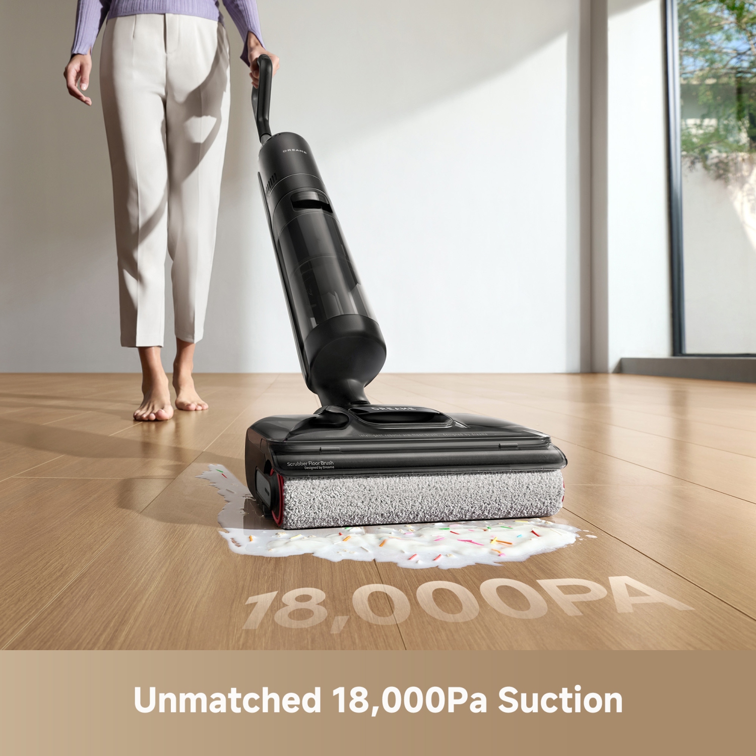 Aspirateur sec/humide Dreame H12 Pro FlexReach, nettoyeur de plancher sans fil Tangle 0, vadrouille à plat 180°, autonettoyant eau chaude