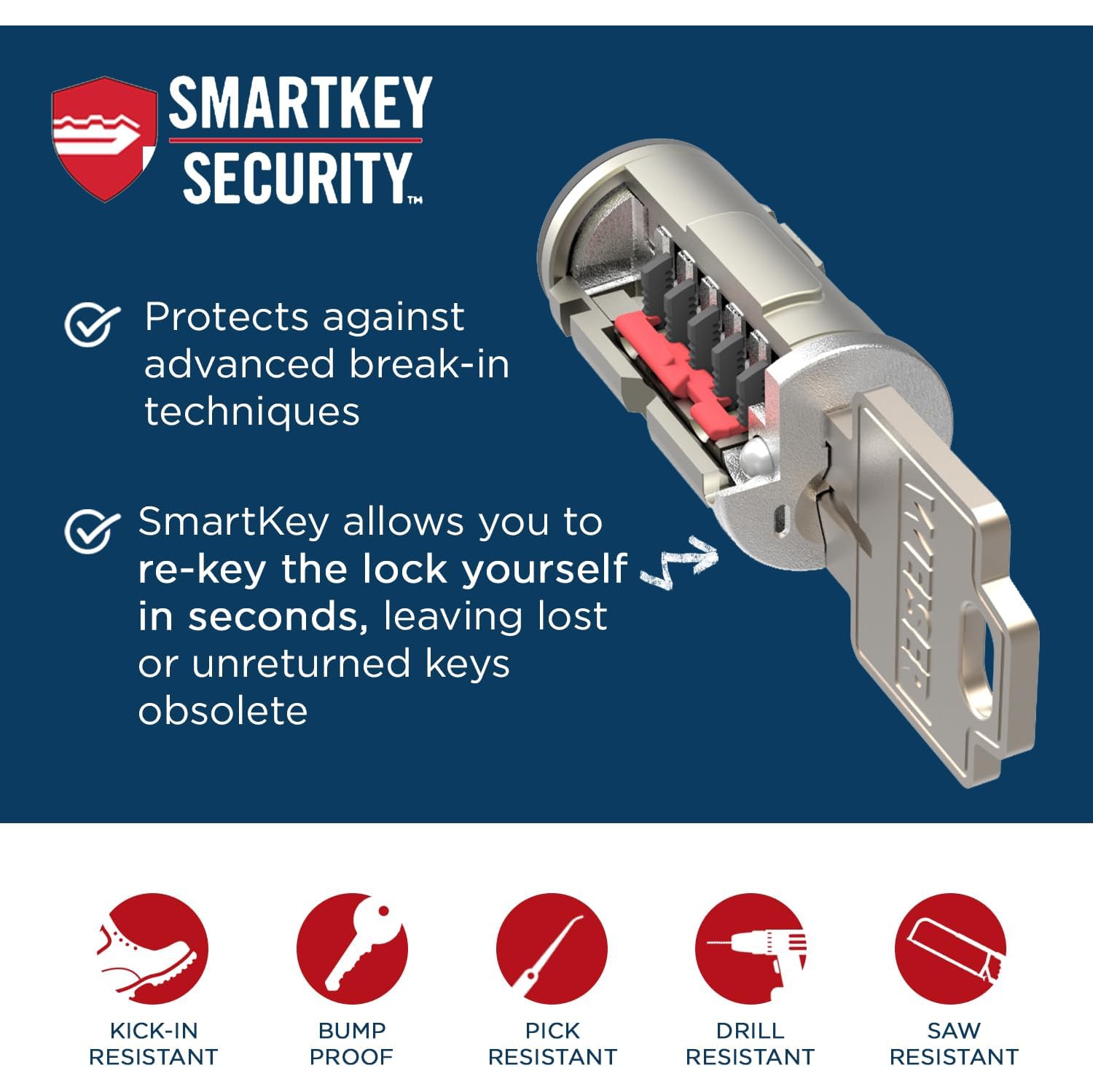 Weiser Matte Black Front Door Lock and Handle Set, Prescott Deadbolt Lock and Handleset