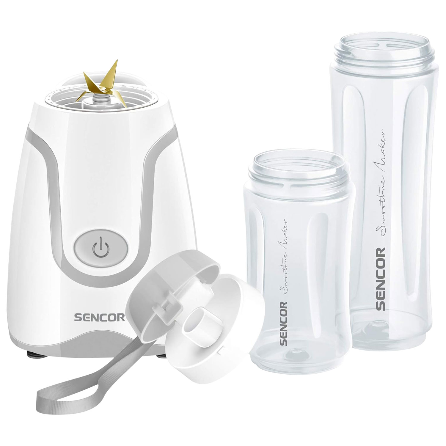Sencor Compact 0.6L 300-Watt Personal Blender - White